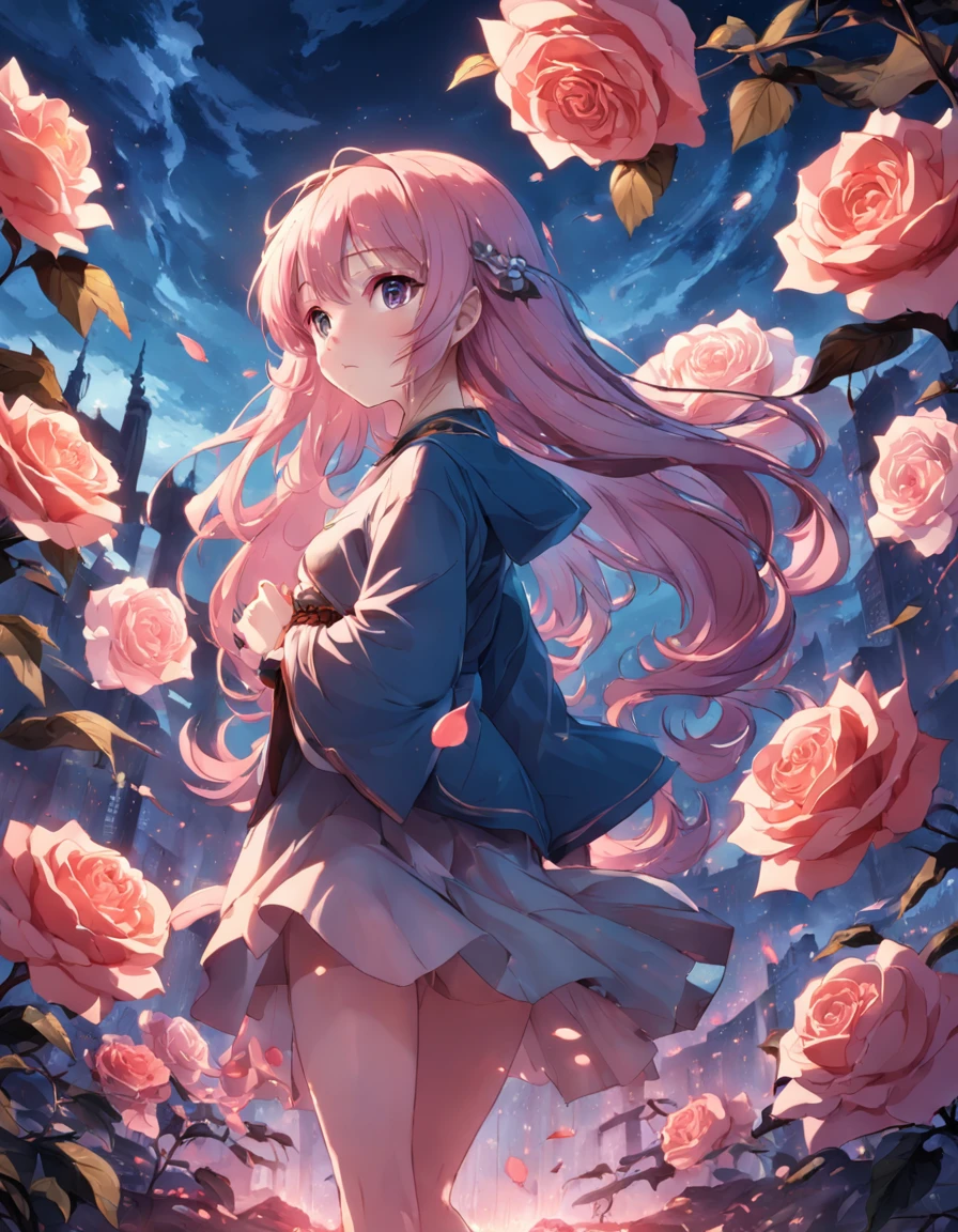 A blooming rose