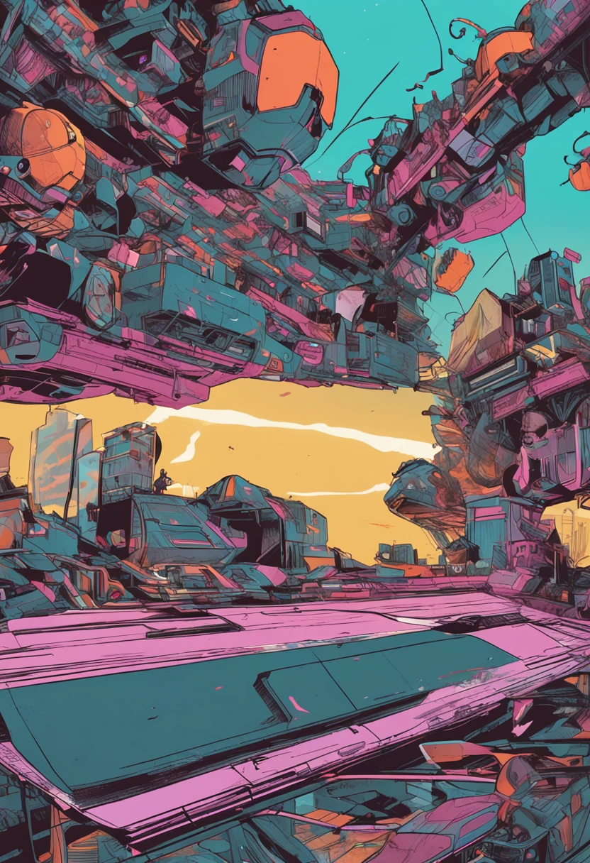 Hyper Re-List Research Labs , detaile, Neon blue