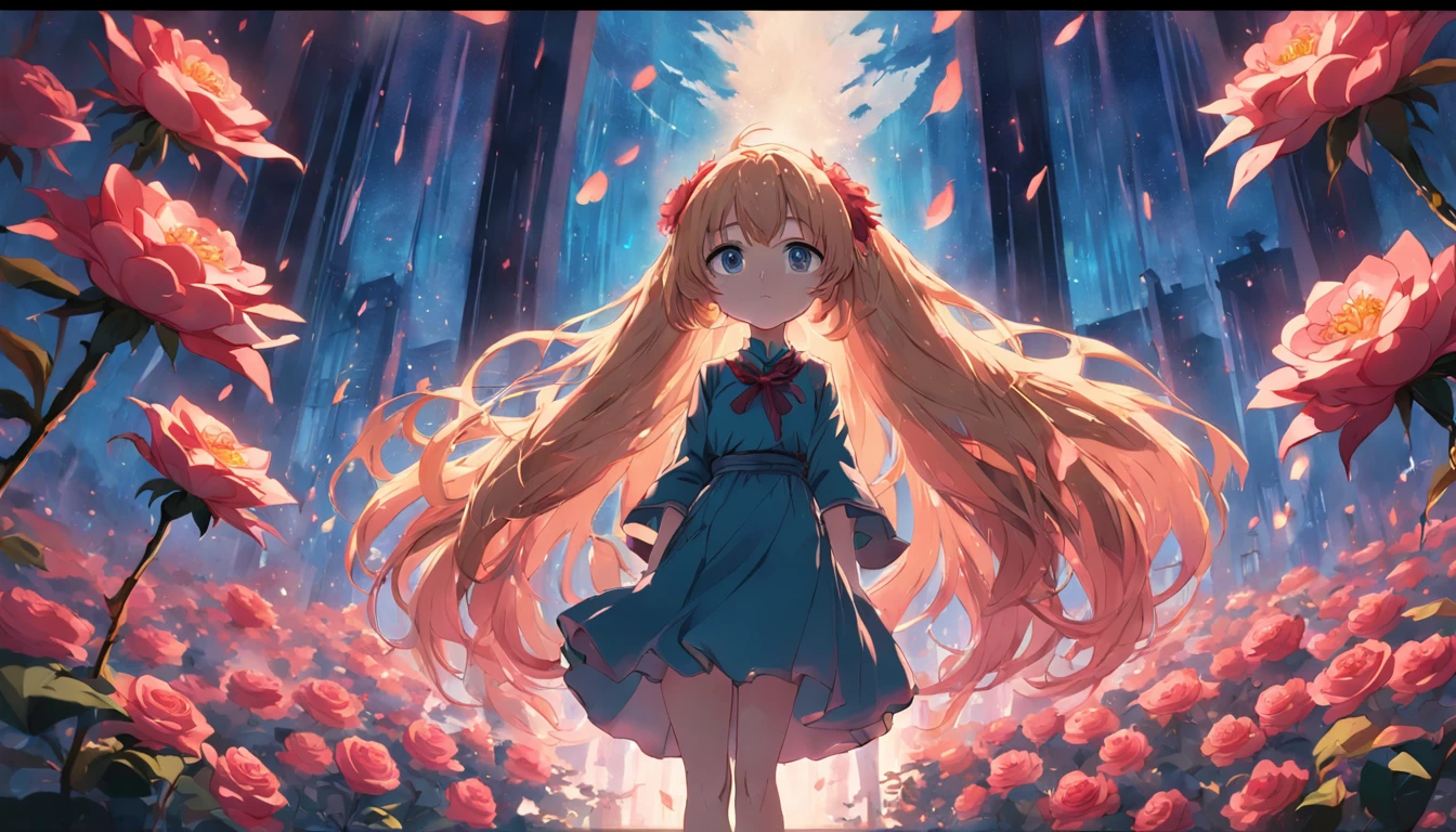 A blooming rose
