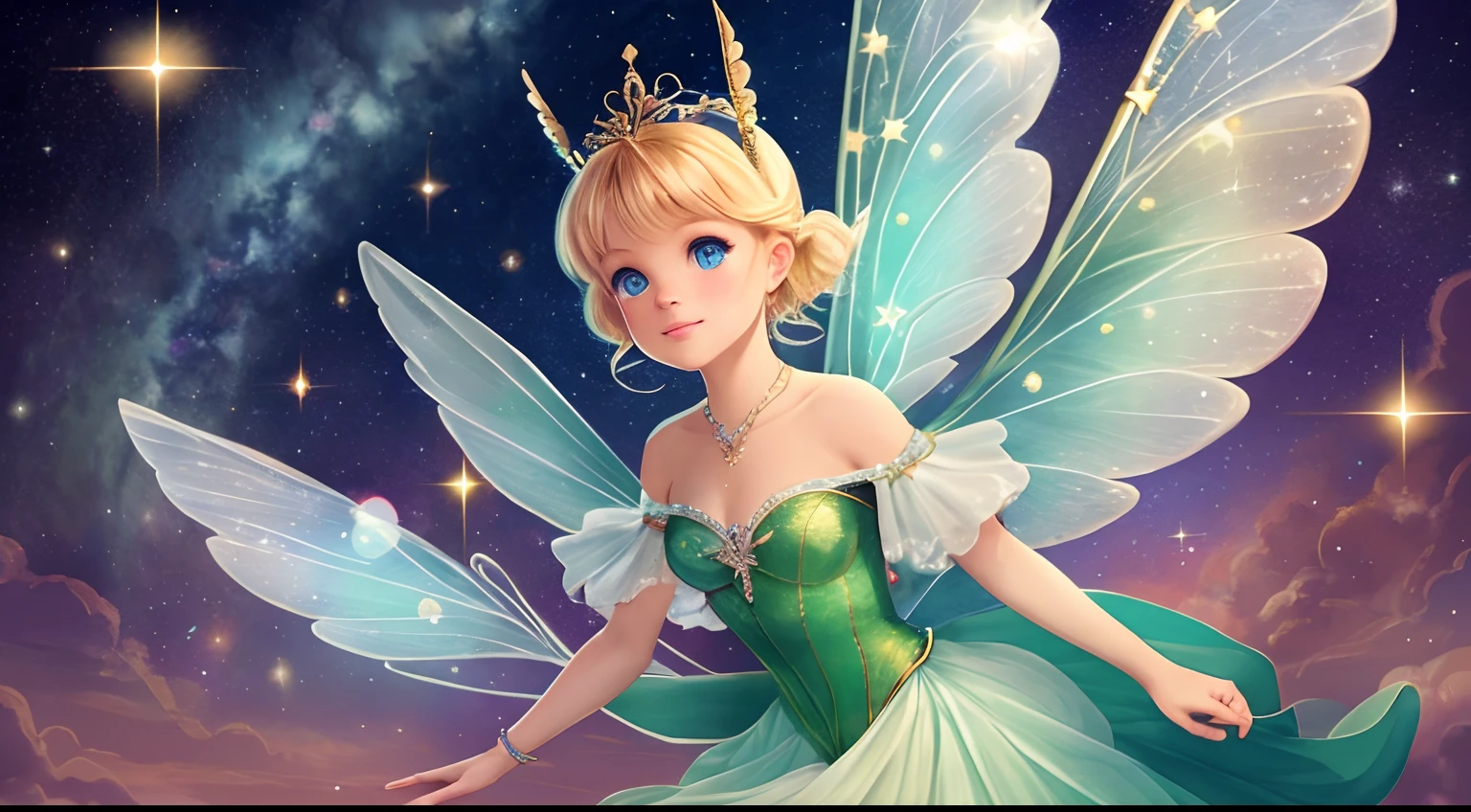 In the realm of twinkling skies, Where stars and dreams would harmonize, I, Tinkerbell, come to share, A tale of life beyond compare.