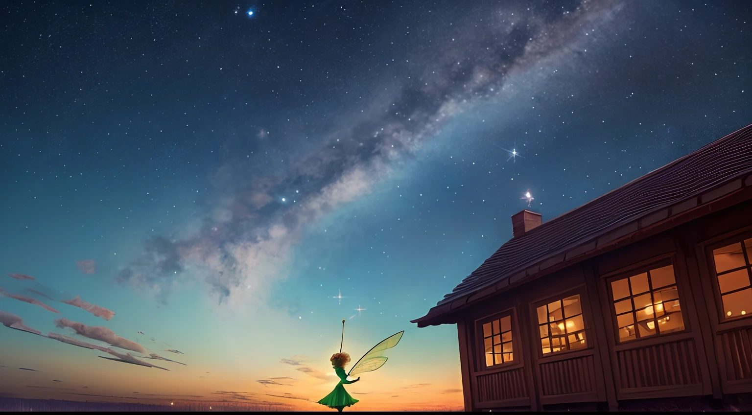 In the realm of twinkling skies, Where stars and dreams would harmonize, I, Tinkerbell, come to share, A tale of life beyond compare.