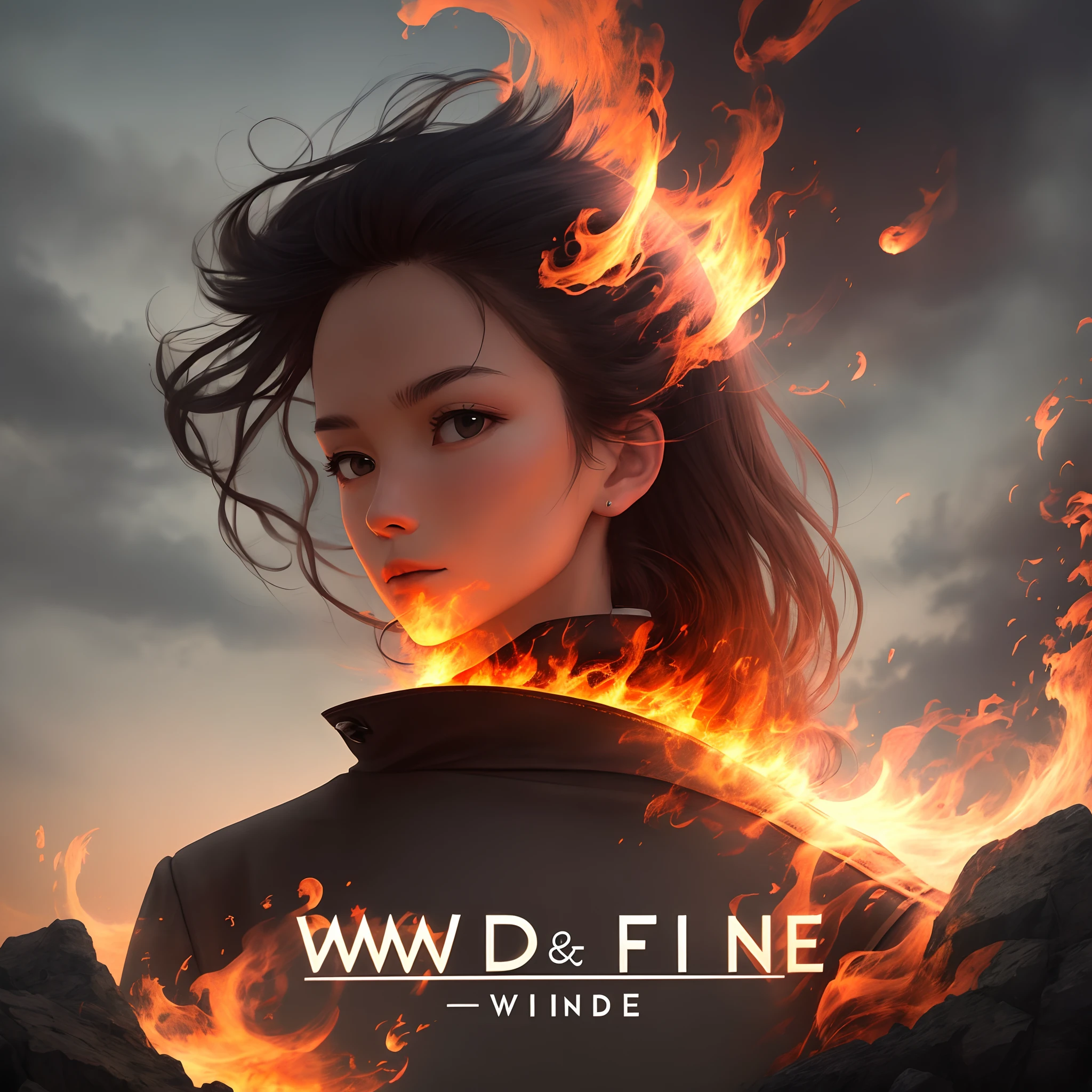 Wind and fire logo