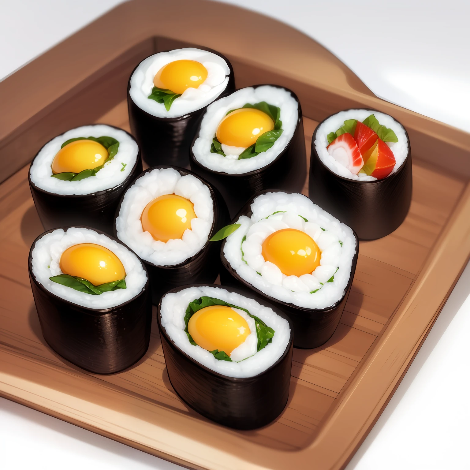 Egg sushi