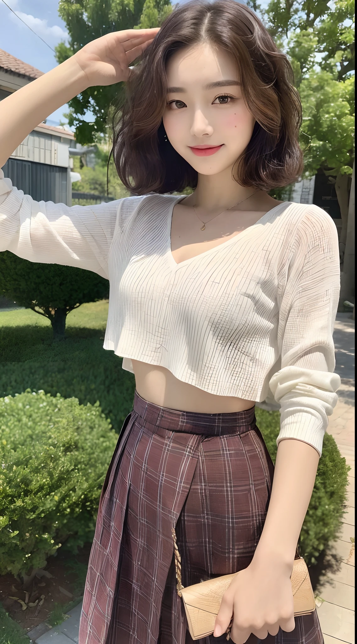 (hyperrealistic), (illustration), (high resolution), (8K), (extremely detailed), (best illustration), (beautiful detailed eyes), (best quality), (super detailed), (masterpiece), (wallpaper), (detailed face), solo, (dynamic pose), 1girl, white off-the-shoulder shirt with sexy super short yoga pants, bare shoulders, blooming flower field, glowing skin, light smile, camel toe, (no panties), (no bra)