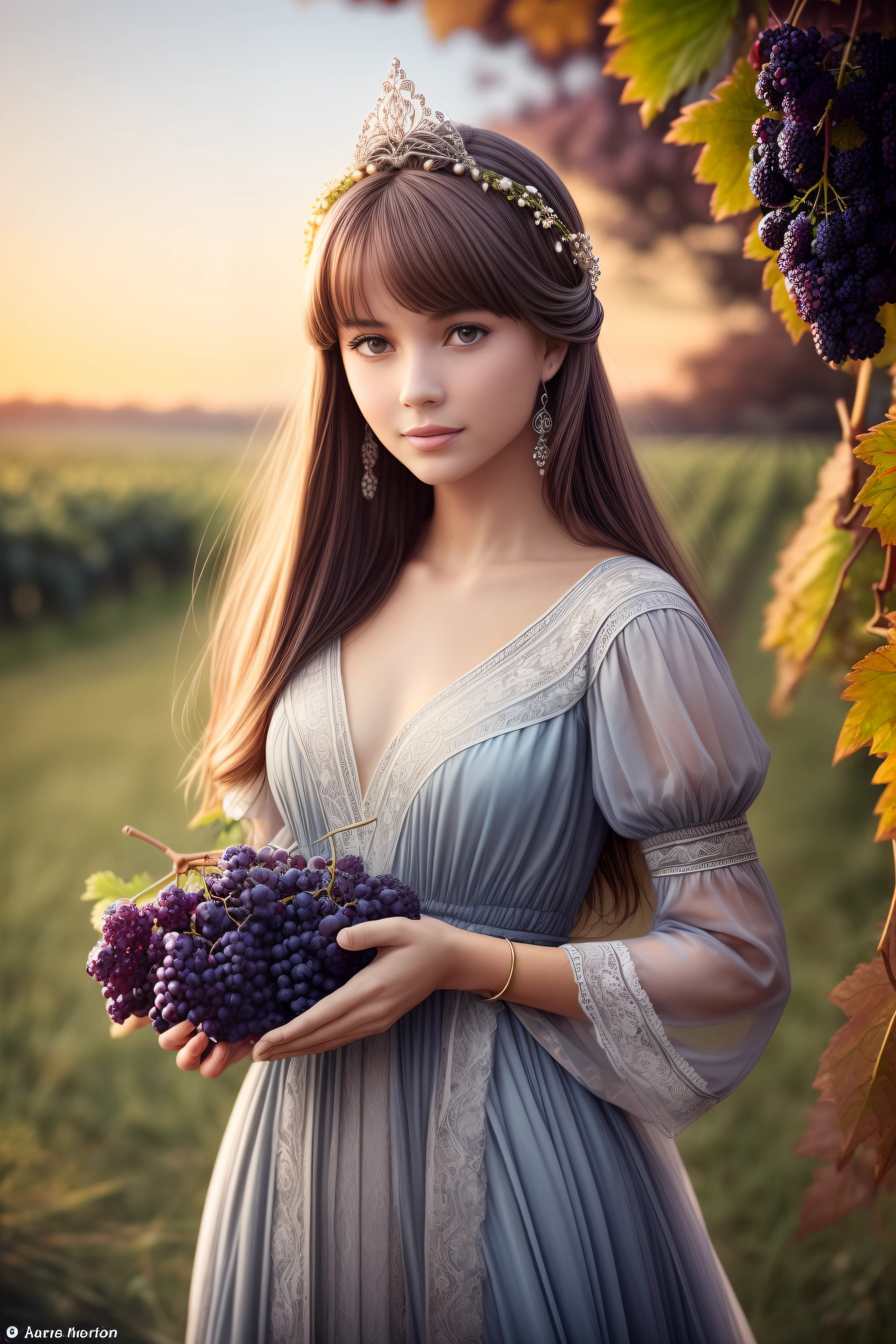 A bunch of grapes