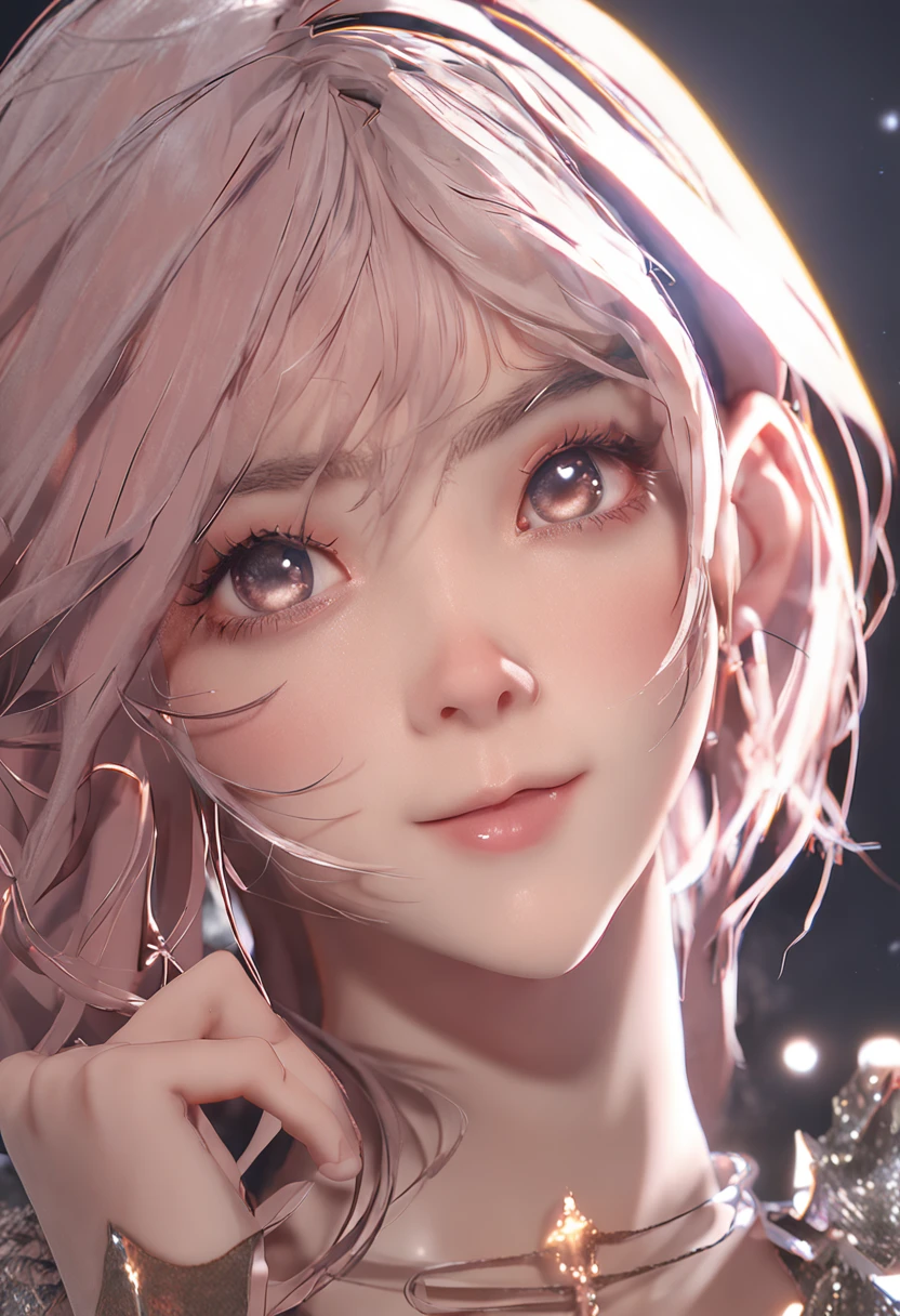 ridiculous, 1 girl, starry eyes, blush, (reality:1.5), (masterpiece, extremely detailed CG Unity 8k wallpaper, best quality, high resolution: 1.2), (ultra_detailed, UHD:1.2), (pixels:1.3), perfect lighting, unique, (beautiful girl:1.2), looking at the audience, unreal engine, side light, perfect face, detailed face, beautiful eyes, pretty face, (bright skin: 1.3), idol, (abs), ulzzang-6500-v1.1, soft smile, upper body, (crimson hair), (simple background), ((dark background)), (depth of field), close-up, selfie