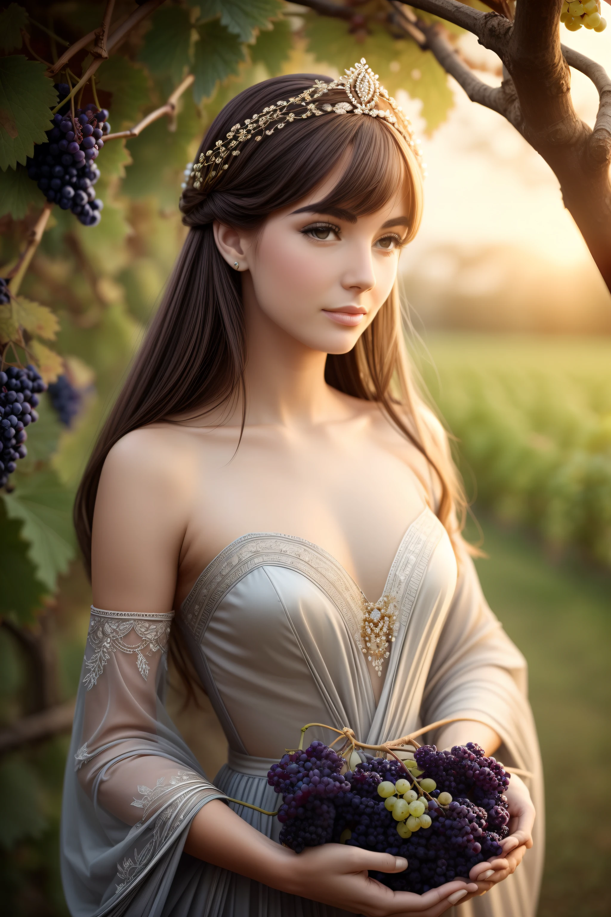 A bunch of grapes