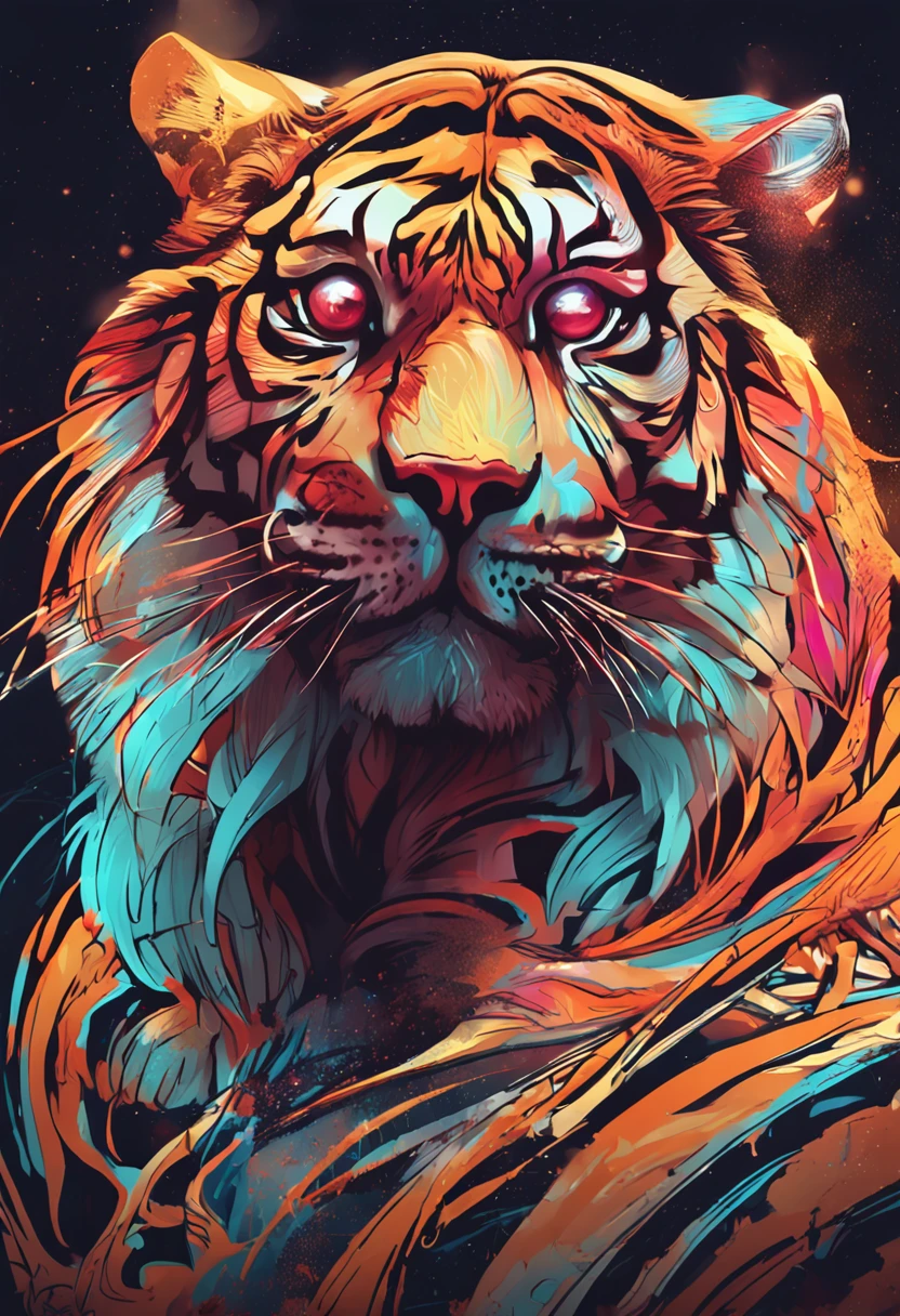 Draw a tiger，Draw a woman's face and a tiger's head, stunning digital illustration, Beautiful digital artwork, gorgeous digital art, Exquisite digital illustration, art of alessandro pautasso, stunning digital painting, beautiful digital art, beautiful gorgeous digital art, stunning digital art, Amazing digital art, Gorgeous digital painting, Beautiful digital illustration, highly detailed digital artwork