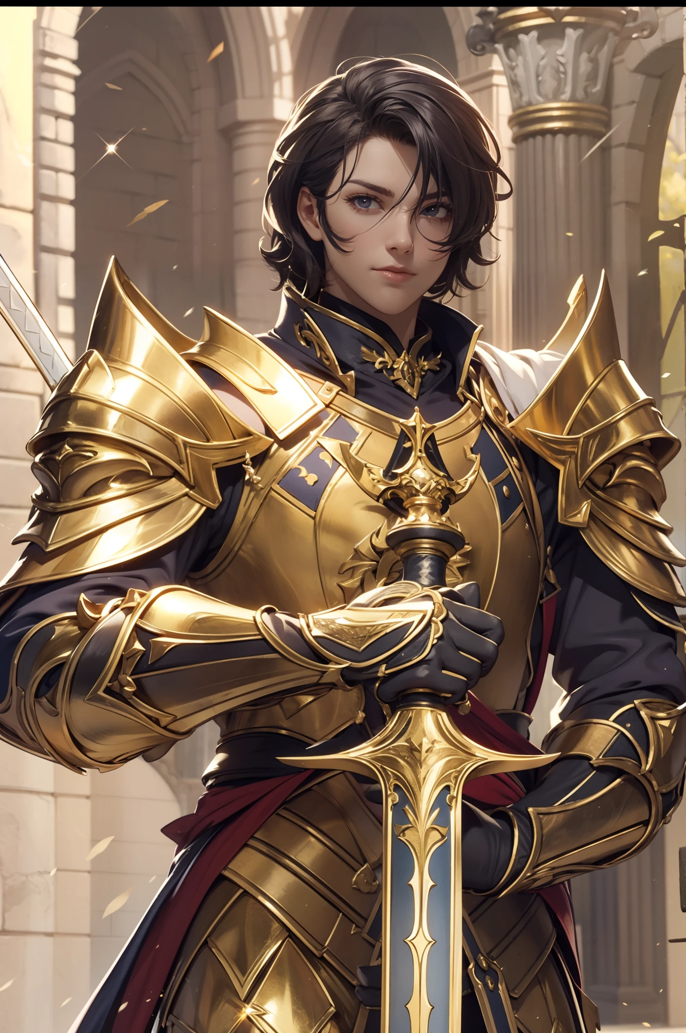 with a hilt