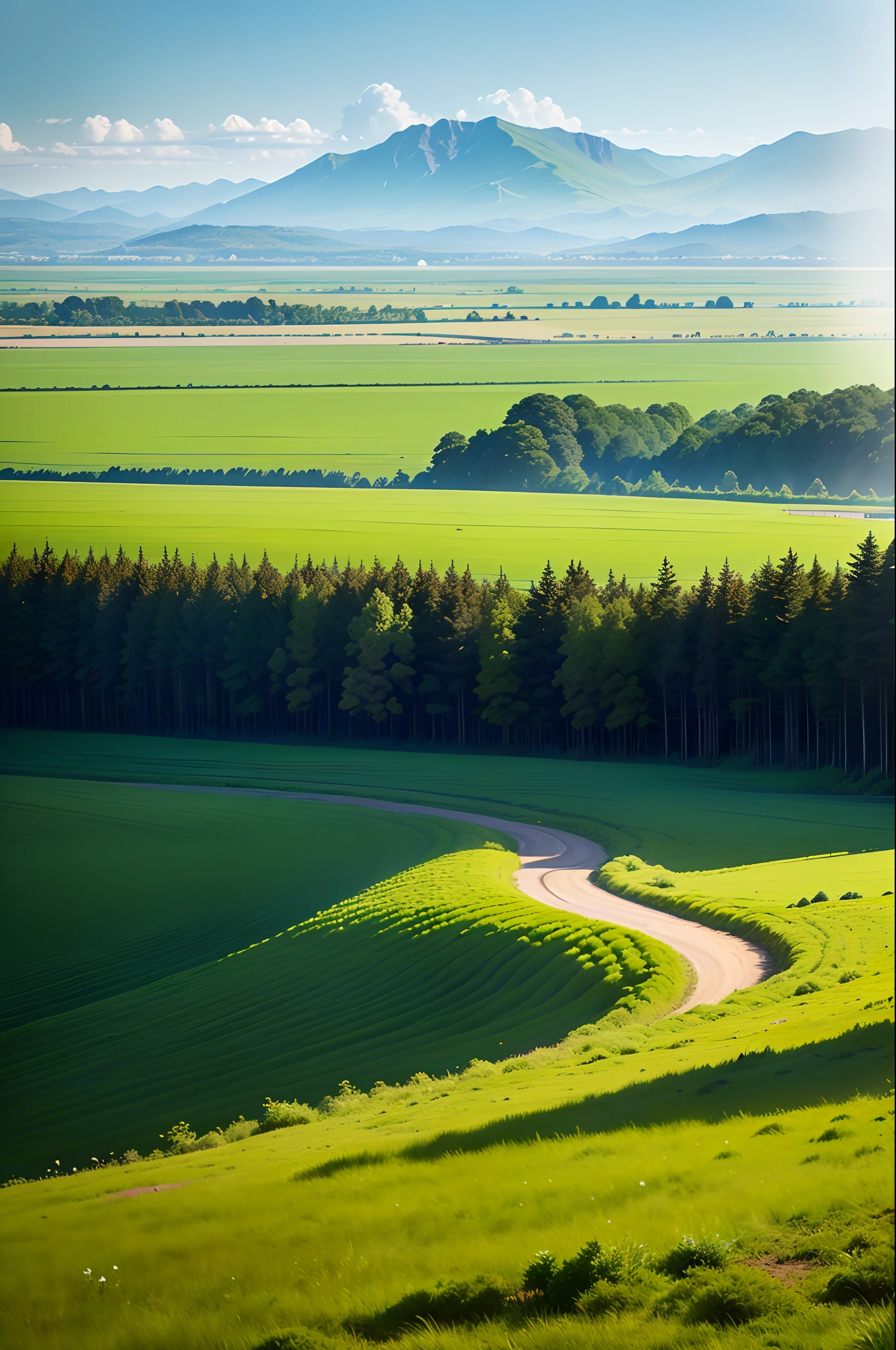 Green grasslands