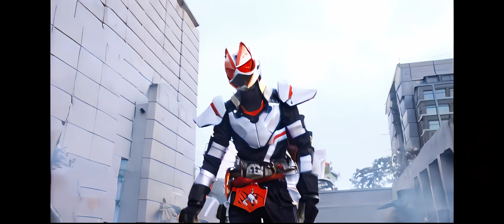 Walking down the street was a boy in casual clothes, Kanato Uesugi, Kamen Rider Hamster, kamen rider character, kamen rider action pose, Kamen Rider, high fantasy kamen rider, cyber japan style armor