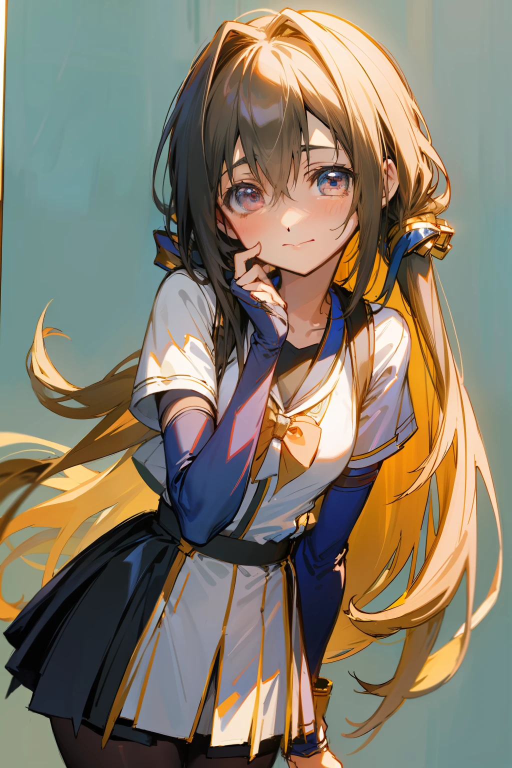 Sell moe+adolable+Shy girl，style of anime，Student clothing，High picture quality，tmasterpiece，Perfect fit。