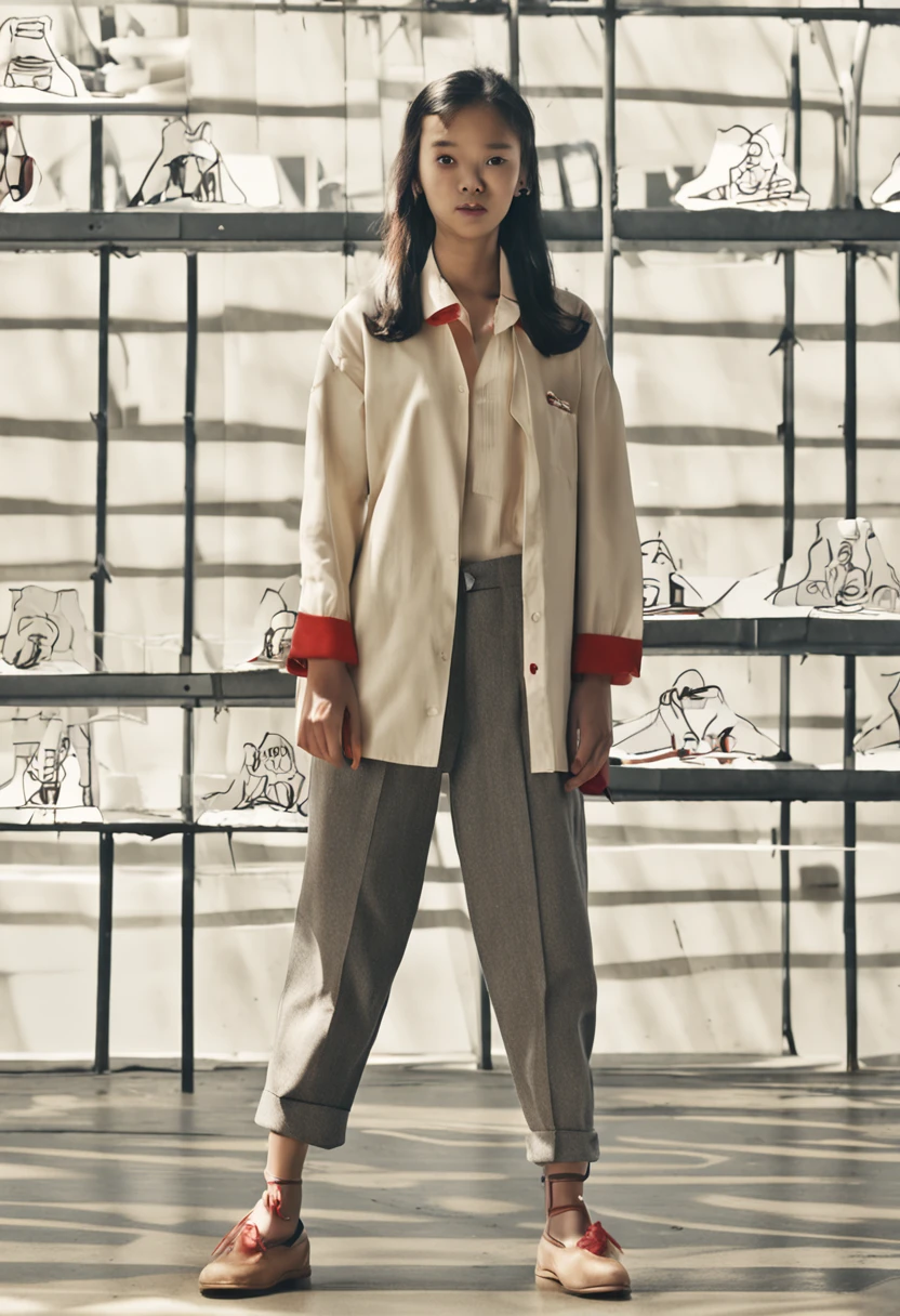 The center of gravity moves backwards,Thin leg,90 degree knees,Heel on the ground,Hands from feet forward,Place your feet in the hand loop,It's embarrassing,Classroom,RAW photos,8K,best qualtiy,a short bob,超高分辨率,Beautiful face details,Realistic human skin,gentle expressions,up front view,From the angle below,realisticlying,realisticlying, adolable,squating,Wearing the uniform of a Japanese girl,Uniforms are transparent,Wear loafers,Wear socks,The skirt is short,full bodyesbian,A look of shame,Long white legs,Big