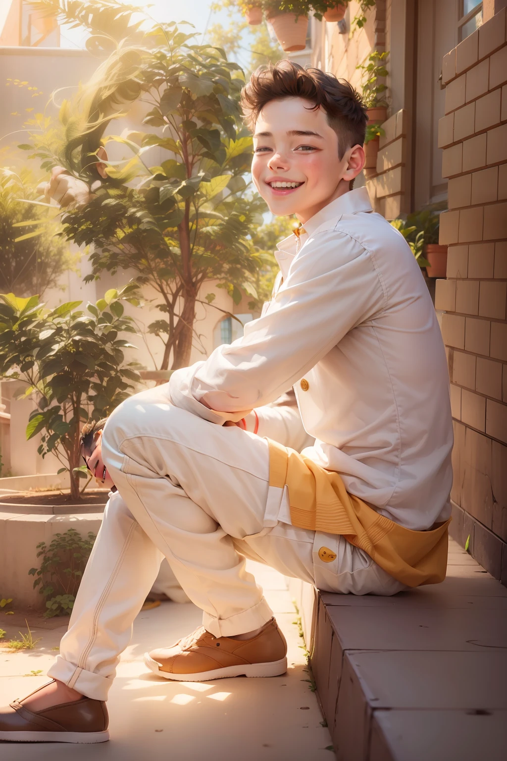 (adorable boy in a playful outfit)+(smiling face:1.2)+(bright background:1.1)