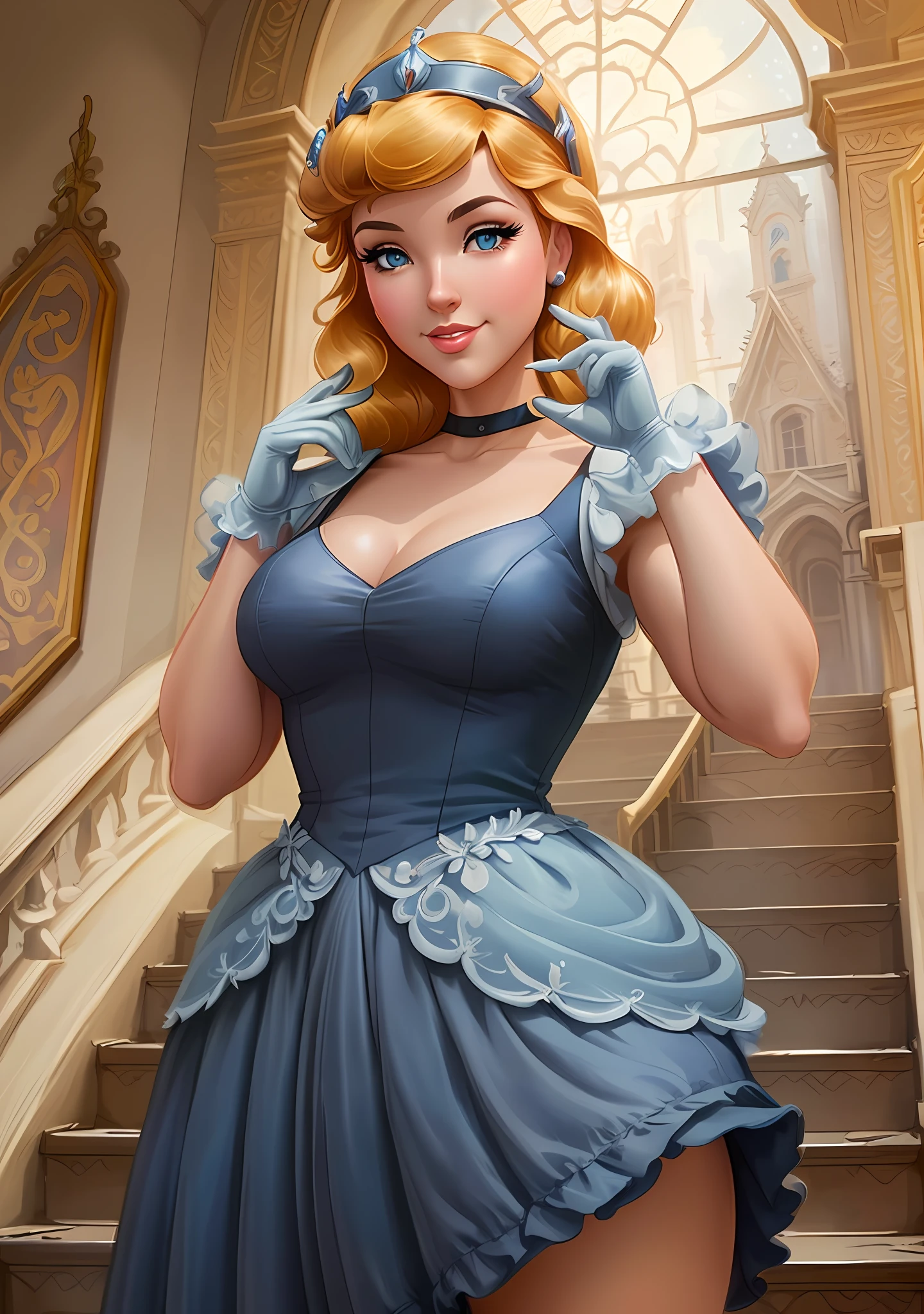a close up of a woman in a dress and gloves posing for a picture, disney art style, beautiful character painting, artgerm and lois van baarle, style ivan talavera and artgerm, style artgerm, stanely artgerm, art in the style of disney, extremely detailed artgerm, artgerm julie bell beeple