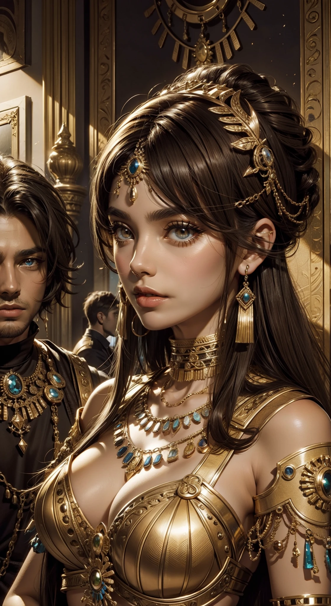 Make cleopatra's eyes brown