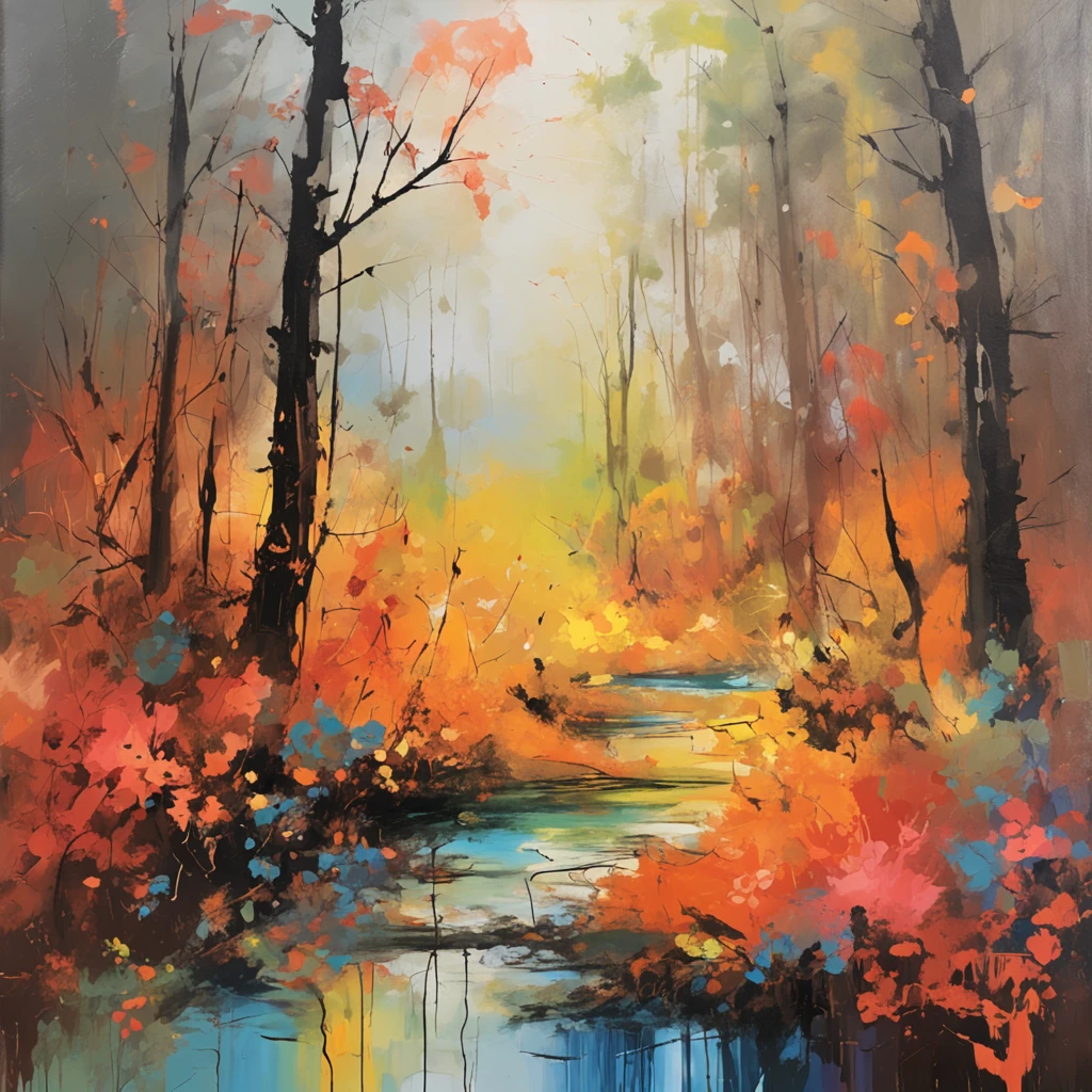 Intricate painting details of Japanese forests, by range murata, galaxy in background, Clouds, vivd colour, High contrast, Mountain, vector line art, orange highlights, trending in pixiv, anime concept art, Stick, Mattire, high high quality, Edge to edge, Sanskrit