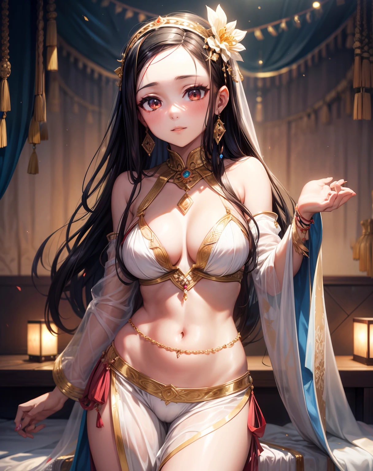 Nezuko is a beautiful odalisque of the luxury harem. bellydancer, exotic, female dancer, misticismo,