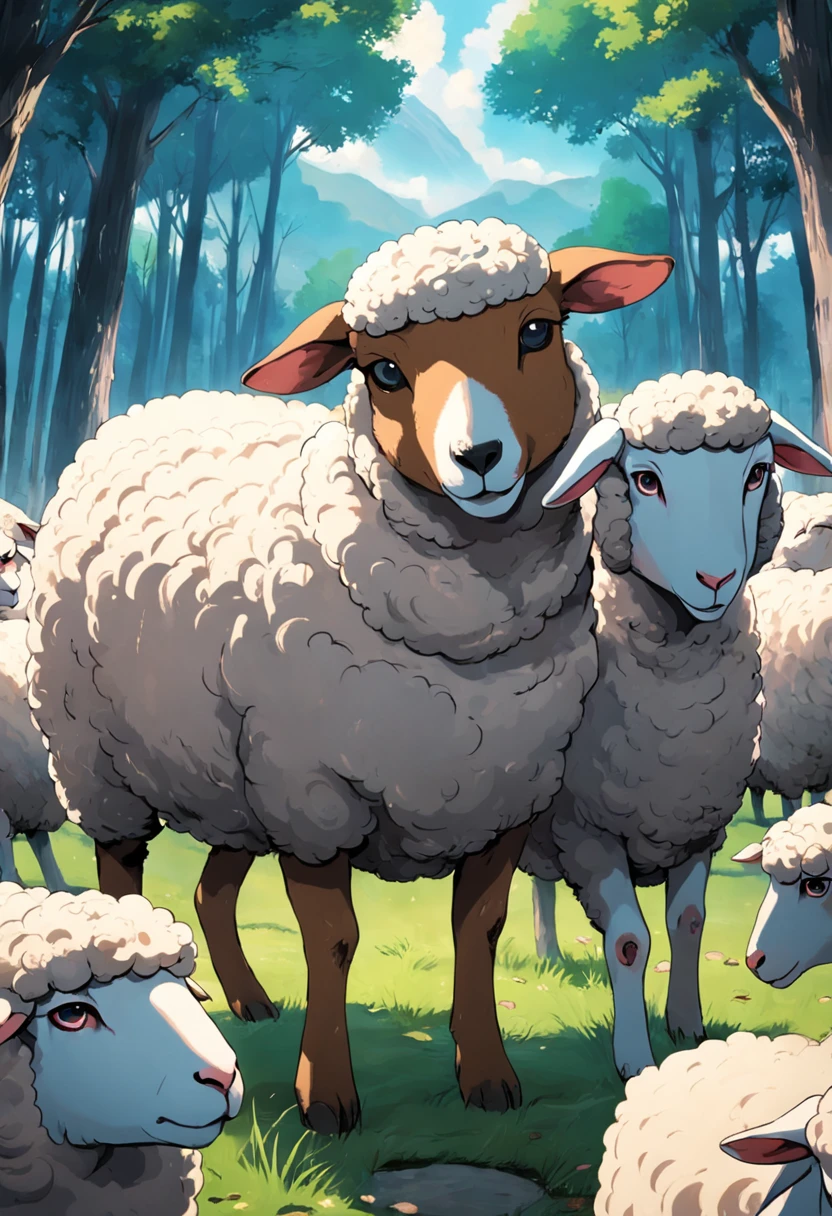 A dog that boils sheep and sheep into beautiful sheep