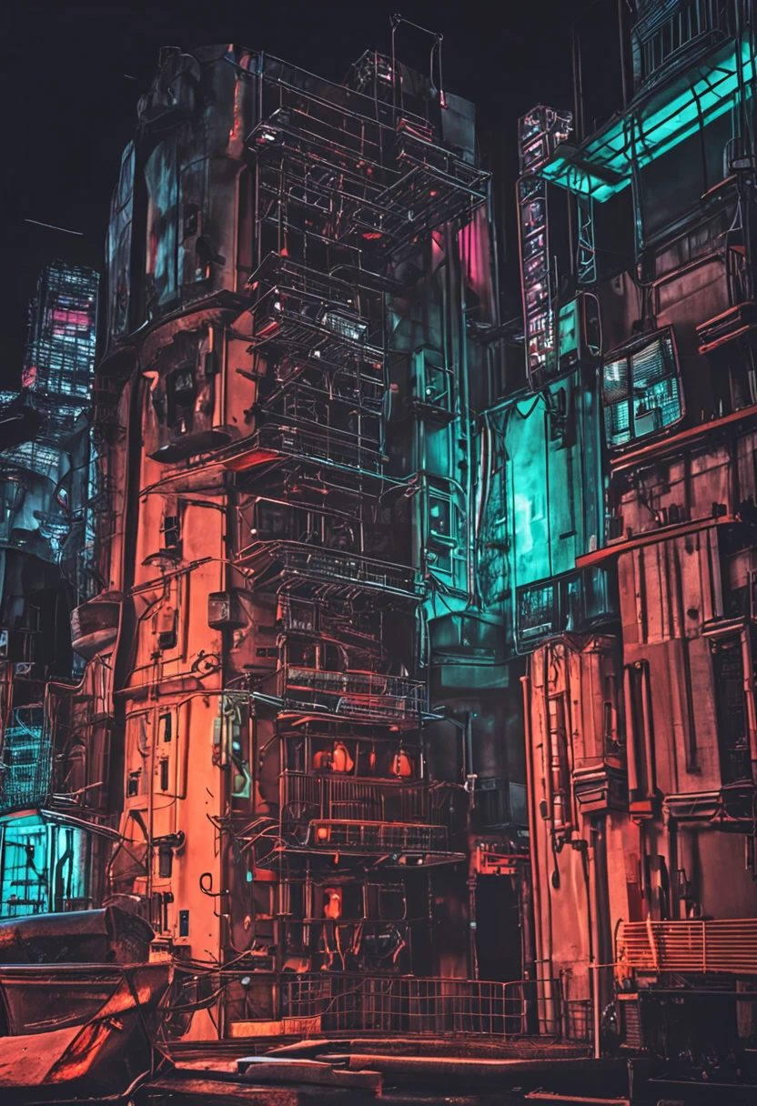 cyber punk perssonage,urban buildings,with black background,tmasterpiece,True restore,Enhance details,Fujifilm XT3 A masterpiece of realistic painting,best qualtiy,8k uhd,digital SLR camera