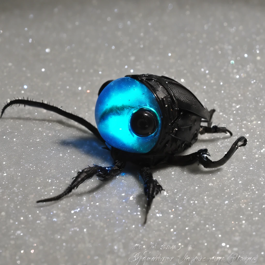klein, Hirngespinst, Wunderbare Biolumineszenz-Fadenkreaturen, dunkler Hintergrund, sichtbares Lichtspektrum, Shih Chieh Huang, 大眼睛