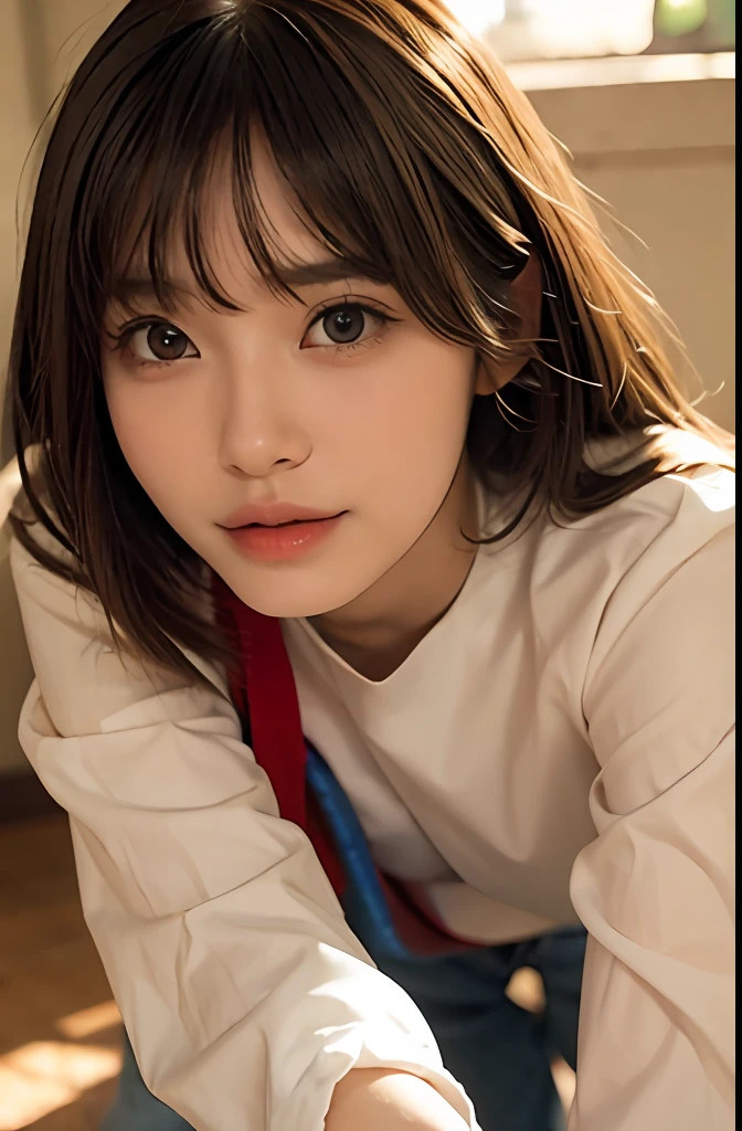 Well-shaped nose and lips