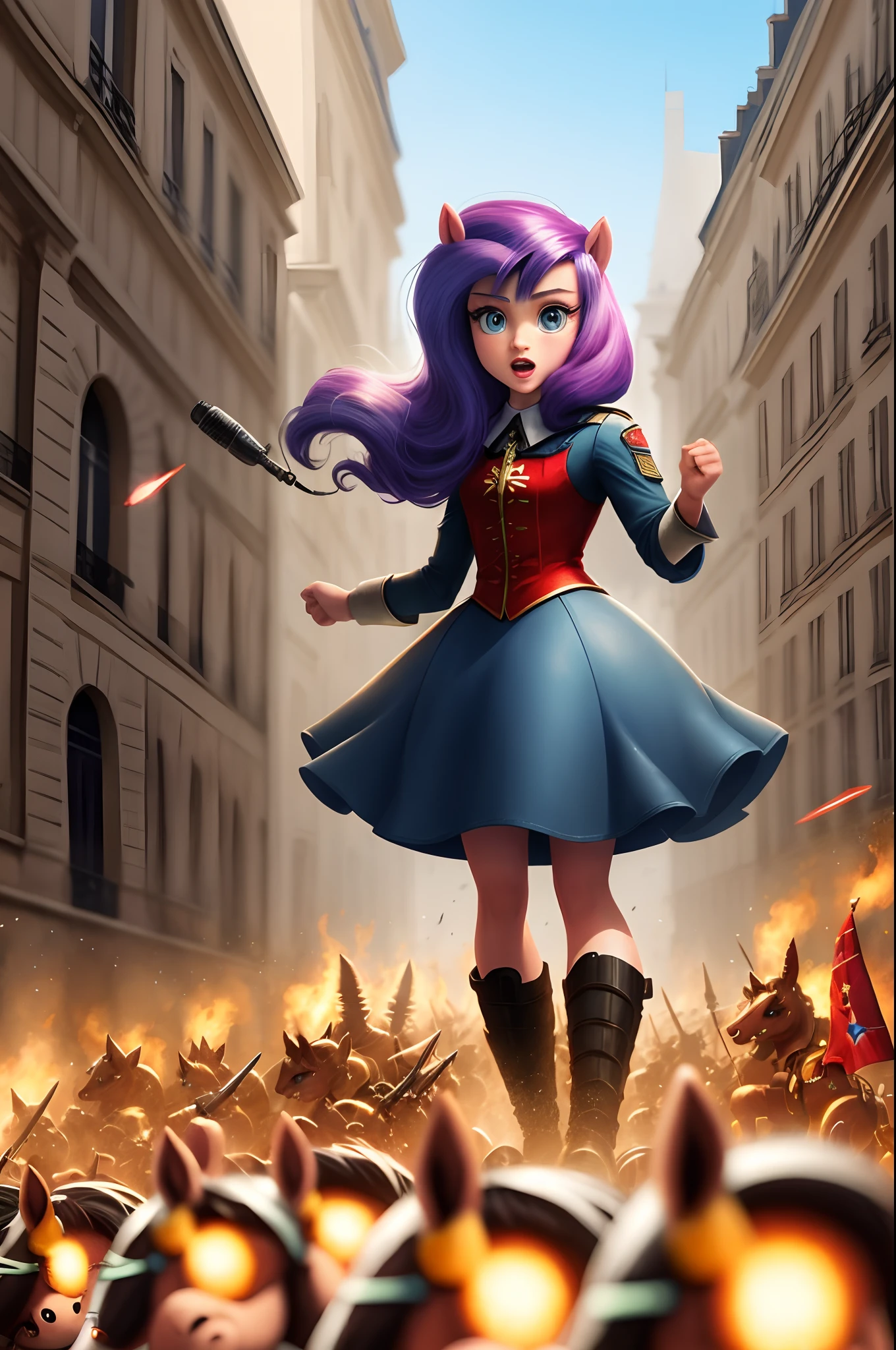 My little pony star-studded and led an army to attack Paris