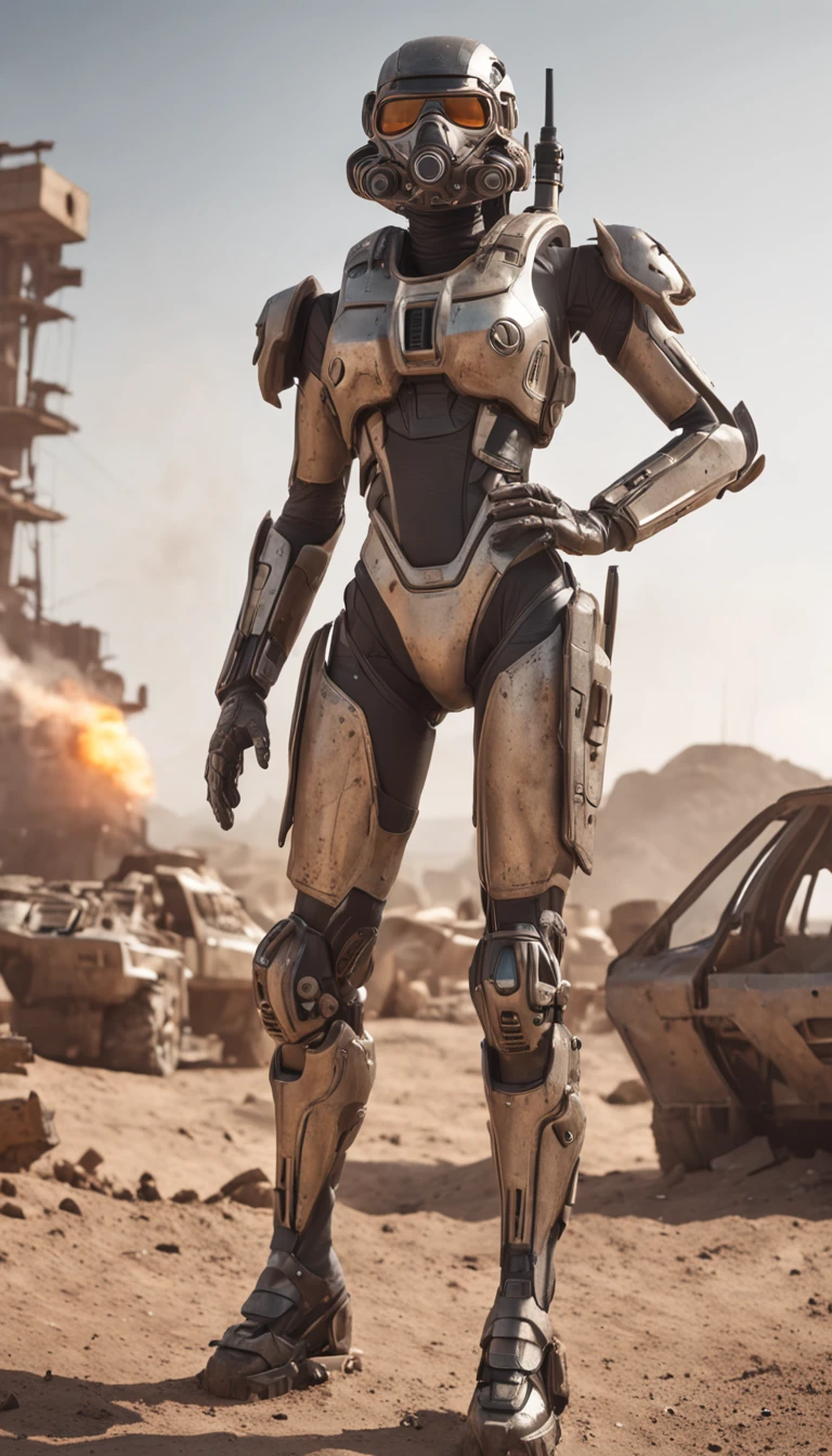 Futuristic sci-fi wasteland style city,Future wars are wasted,flame of war,karo,Wasteland,sci-fy