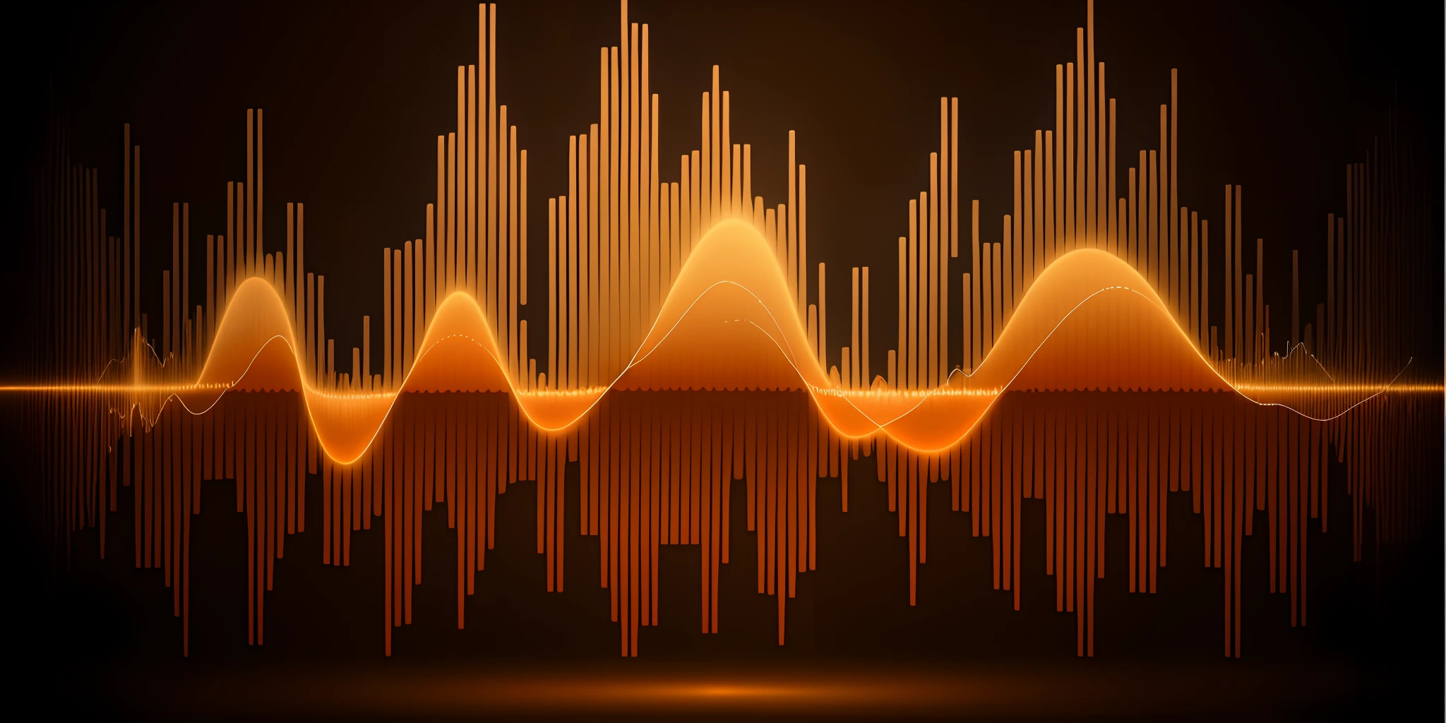 a close up of a sound wave with a black background, sound waves, sound wave, waveforms on top of square chart, visable sounds waves, in the shape an audio waveform, audio waveform, bass sound waves on circuitry, wave frequencies, background artwork, graphic musicality, abstract art representing data, graph signals, noise to volume, vibration