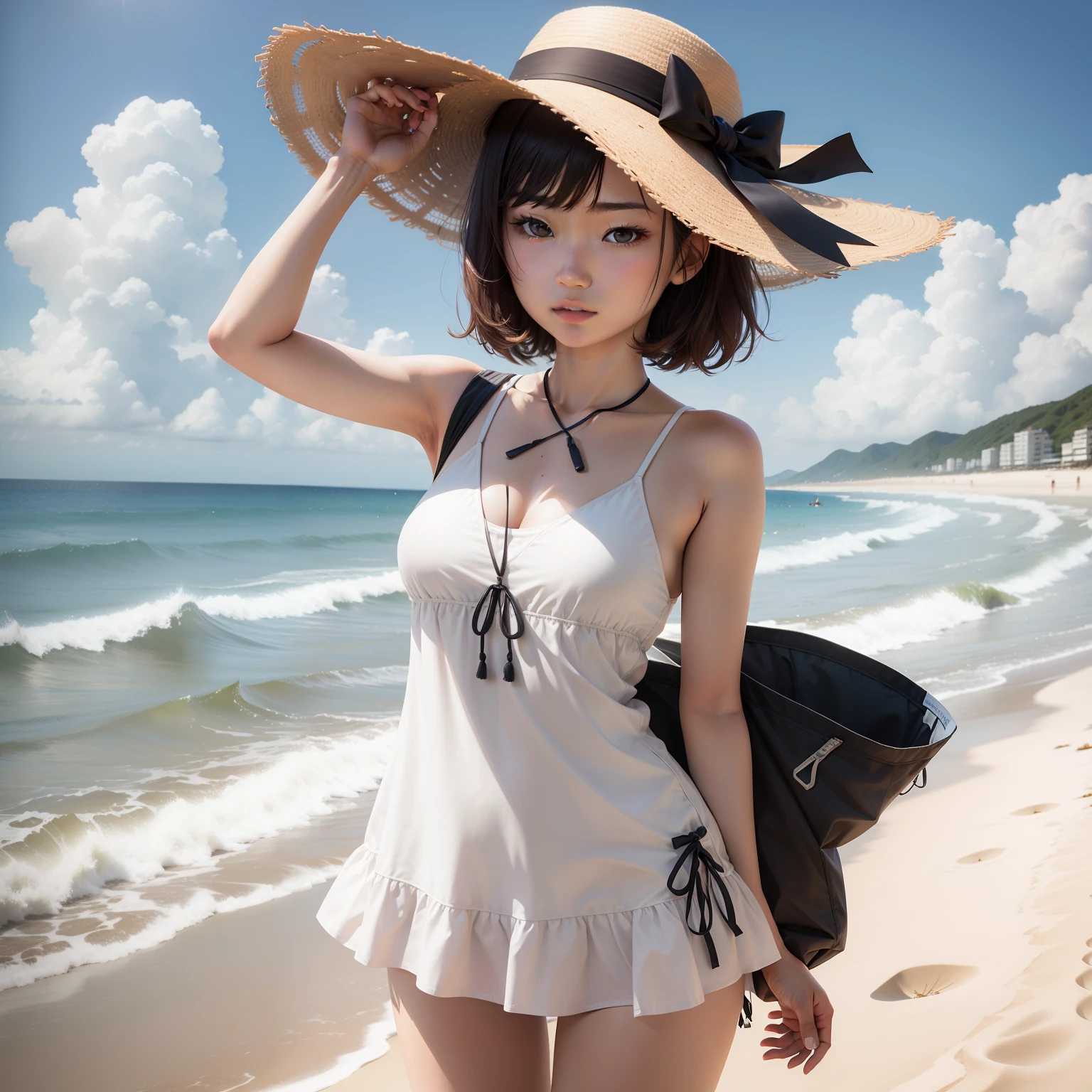 sandbeach，Ayaka Kamisato，比基尼