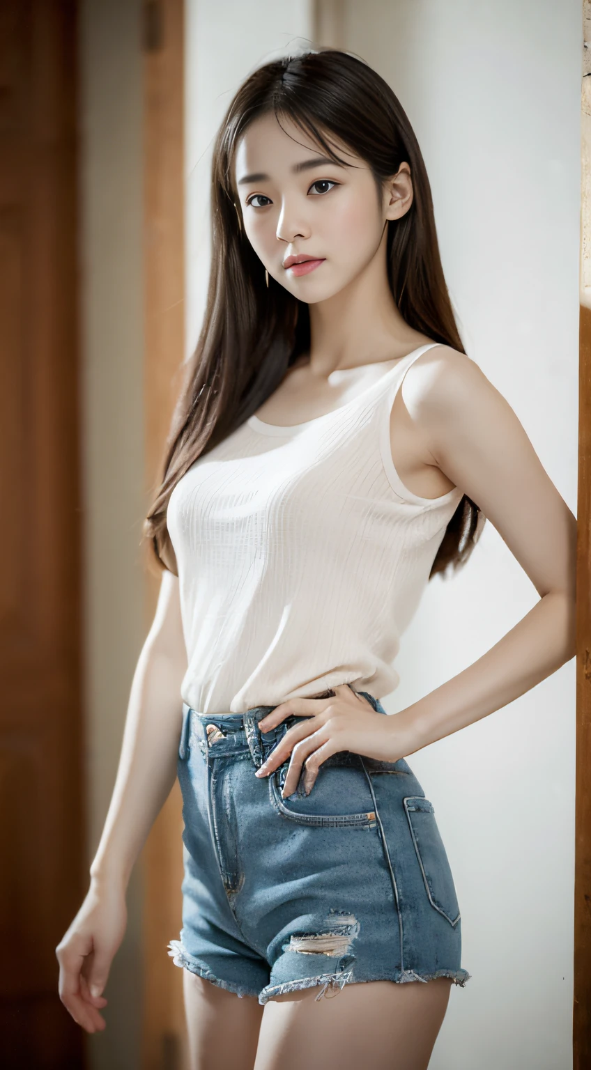 (Anyway cute girl)、()(Are standing:1.4),(look at the camera)、(alone)、(surreal), (figure), (High resolution), (8K), (very detailed), (best figure), (beautiful and fine eyes), (highest quality), (Super detailed), (masterpiece), (wallpaper), (detailed face),(((one girl)))、(((looking at the viewer:1.2)))、(Korean、Japanese、Chinese:0.3)、cute smile、(gentle smile:1.2)、surrealな、(Big eyes)、(double eyelid)、(((sexy and classy mini skirt dress))),bodycon、((highest quality、8K、masterpiece:1.3))、whole body、from below:1.2、Panty shot:1.5、(ultra High resolution:1.2)、big breasts、(white skin:1.2),(bright lighting)、(((Her skirt is flipped up and her panties are visible..:1.3)))、Mr..々Colored panties