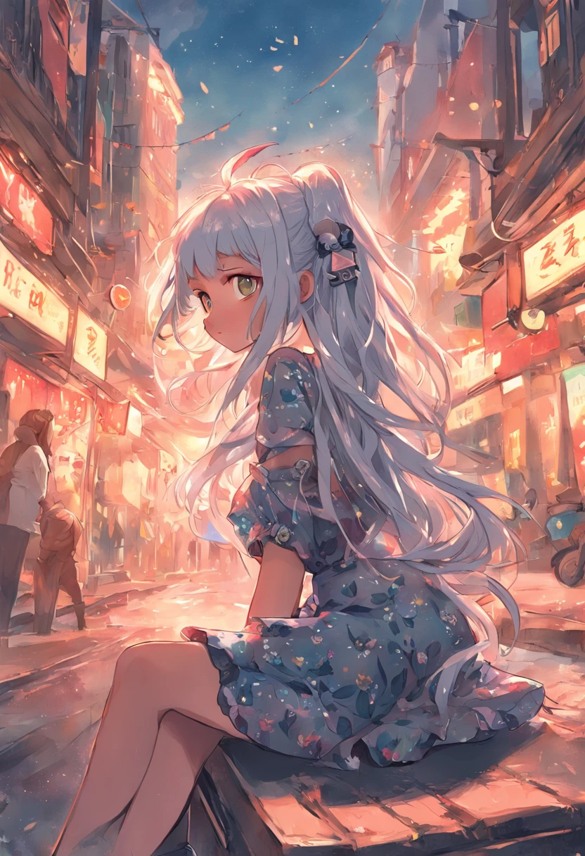 1.25 Pixar style: 1.25 Africa: 2.40 (((soio))) long whitr hair:1, (full bodyesbian: 2.32) Wearing a floral dress and black shoes,, The hair was ruffled by the wind,Bunny ears:1.8,Cartoon sitting on the streets of the city, beautiful detailed digital art, The drawing numbers are lovely, Cartoon style illustration, Stylized digital illustration, stunning digital illustration, beautiful digital art, digital cartoon painting art, 3D cartoon digital painting, Beautiful digital illustration, Children's art on the art station, detailed digital illustration, Detailed digital art, Digital illustration, Exquisite digital illustration, 8K, Chibi Digital | | | | | |