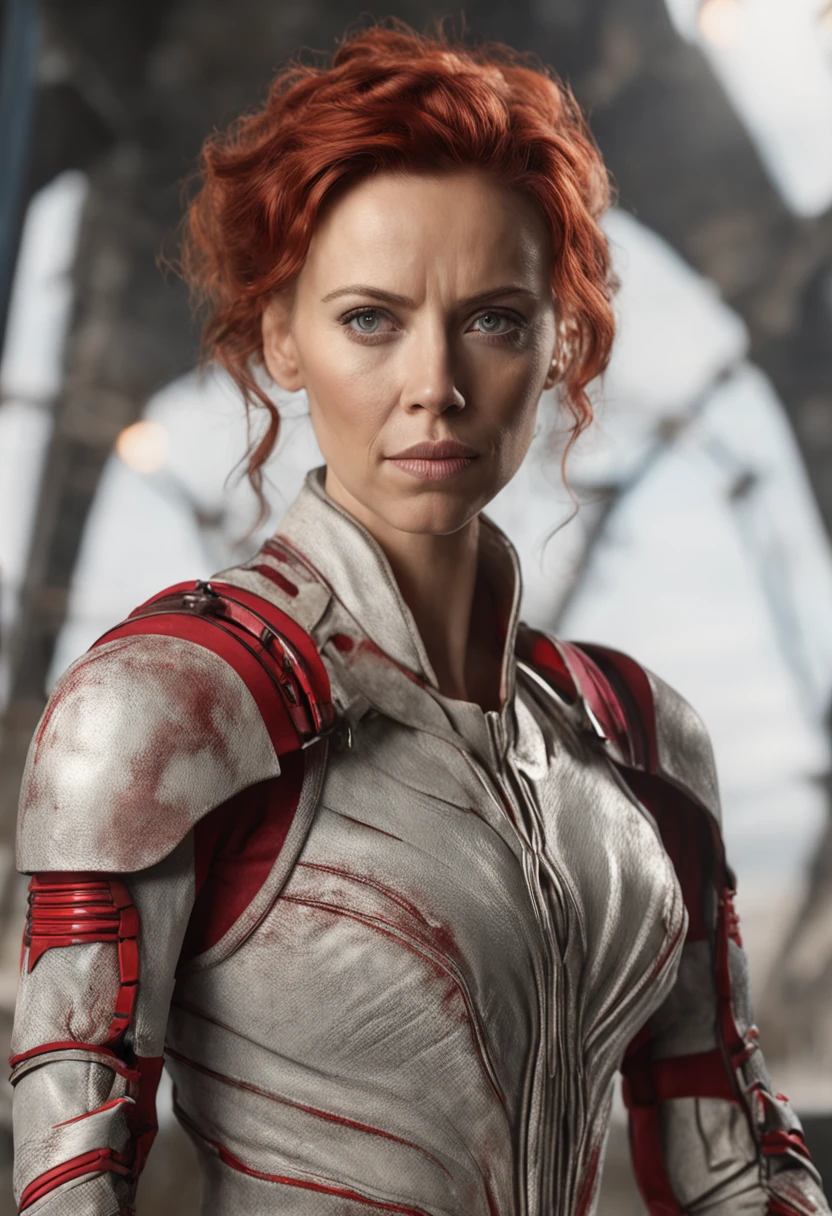 foto de scarlet johansson, hermosa mujer peinado upsweep, cabeza roja, vestido rojo,, (cuerpo completo: 1.3), figura sexy, (tetas grandes: 1.3), (medias con cordones), (obra maestra) (mejor calidad) (detallado) (8k) (HDR) (fondo de pantalla) (cinematography lighting) (foco nítido) (intrincado)