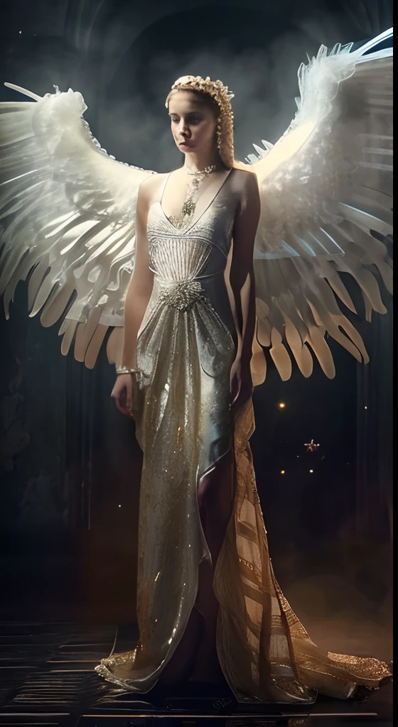 (((Saint Virgin Mary. 19 years old))) ((( Con una cara seria y piadosa. Con una mirada dulce y tierna))) (obra maestra, calidad superior, mejor calidad, arte oficial, beautiful and aesthetic: 1.2), (1girl), extremadamente detallado, (Arte fractal: 1.3), colorido, highest detailed, Cara perfecta, parte superior del cuerpo, HDR, (orando: 1.3), (golden lines of white coat: 1.2), galaxia, (rayas de luz), eye-catching visuals, (dynamic stripes, senderos luminosos: 1.2), colores vibrantes,