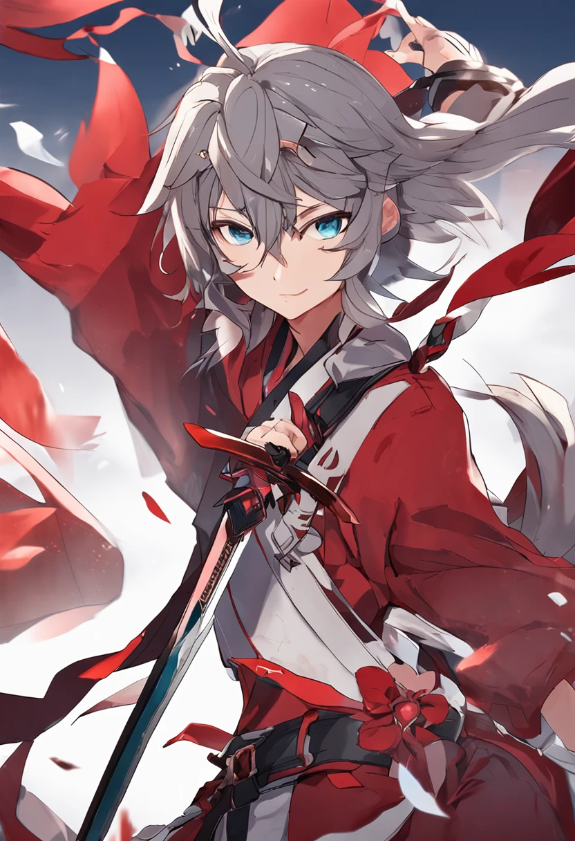 Anime characters with sword and red background, Ayaka Genshin impact, Keqing from Genshin Impact, Genshin, ayaka game genshin impact, 🍁 Cute, Male protagonist 👀 :8, Genshin impact's character, Genshin Impact style, style of anime4 K, Badass anime 8 K