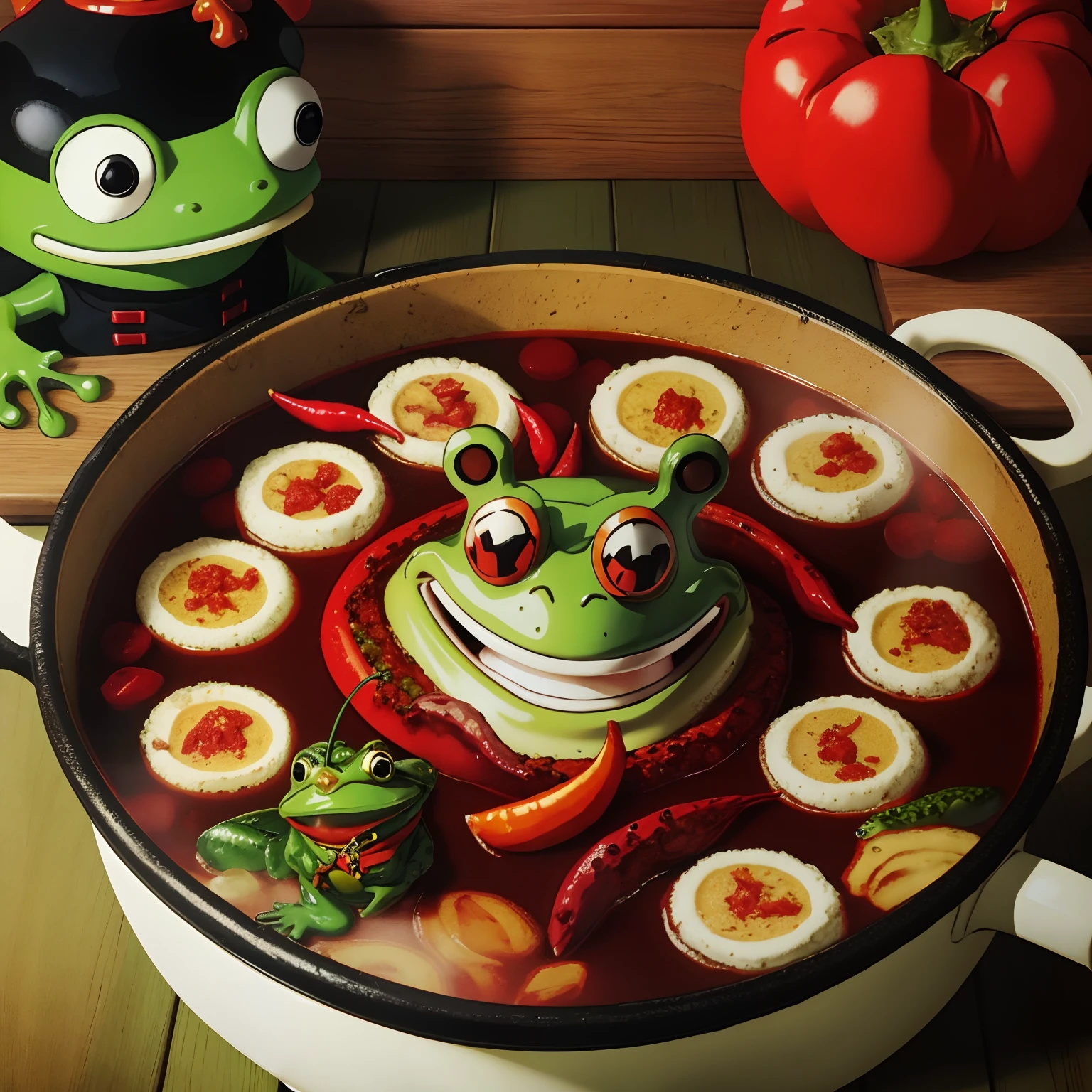 captain，commando，commando，Frog head，hot pot，chili pepper