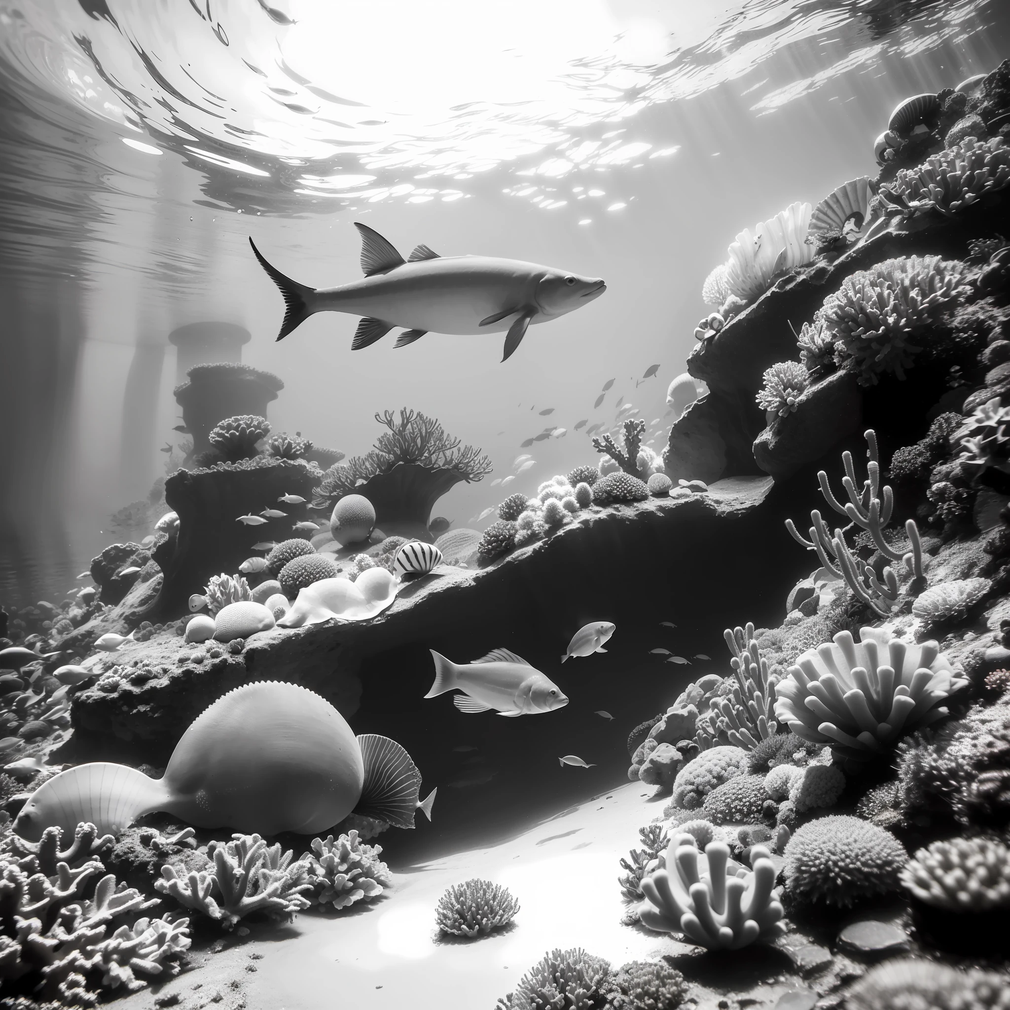 Walk through a wonderland beneath the waves. With this coloring book, Discover an interesting underwater world hidden in the depths of the sea... Meet the school of exotic fish.., Curious octopus, And seahorses.., Draw beautifully through black and white line illustrations with clean white backgrounds for painting and fine lines to complete... And beautifully decorated., Visit coral reefs and prickly shipwrecks.. Discover pirate shells and exquisite treasures.. Welcome this creative journey to a profound new world... High resolution images
