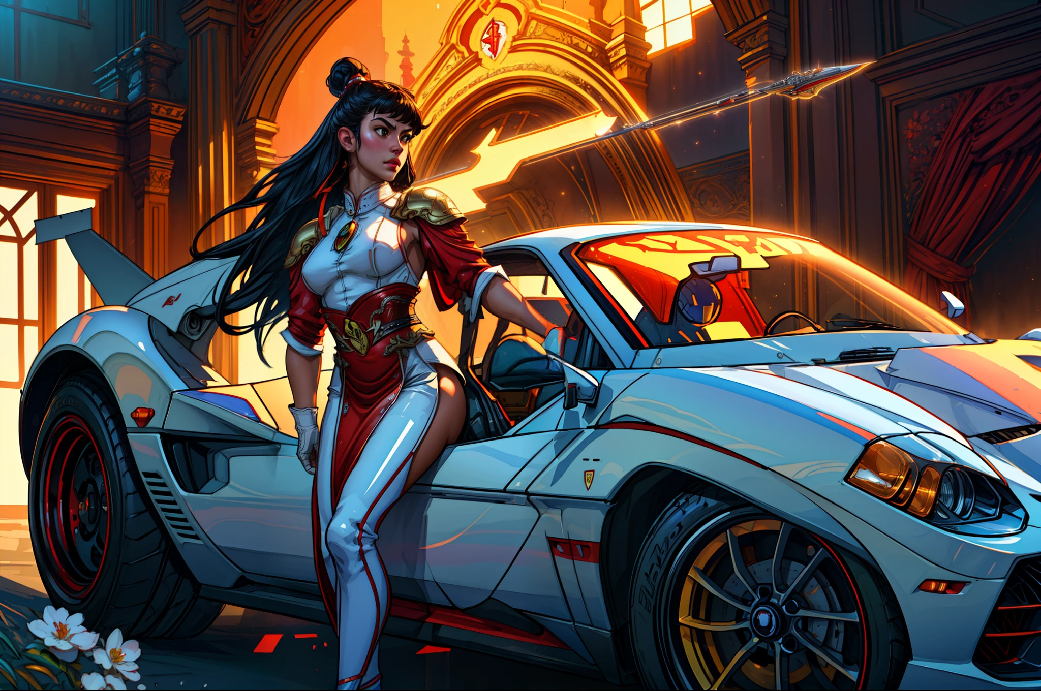 (masterpiece)+, (Best Quality)+, (Intricate Detail)+,Most beautiful Ferrarri Purosangue in the world, white paint with orange reflections, showroom concept, lens flare, camera artifact, professional photographer, 8k, HDR, longitudinal symmetry
fantasy art, watercolor effect in the background, digital painting, white bg, 8K, Miki Asai Macro photography, close-up, hyper-detailed, trending on artstation, sharp focus, studio photo, intricate details, highly detailed, by greg rutkowski