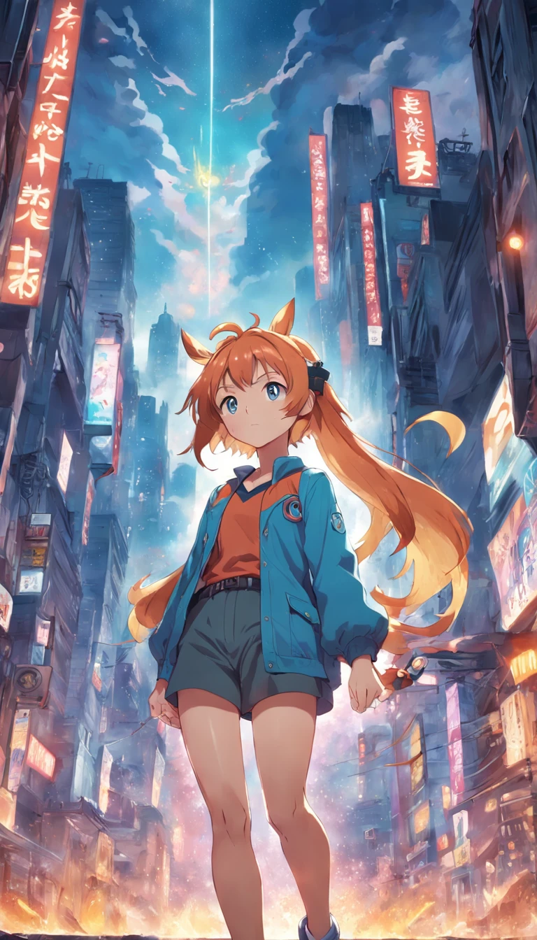 obra-prima, melhor qualidade, filme ainda, uma mulher linda, deslubrante, radiante, ( Pokémon's Misty Style) Faiscas,