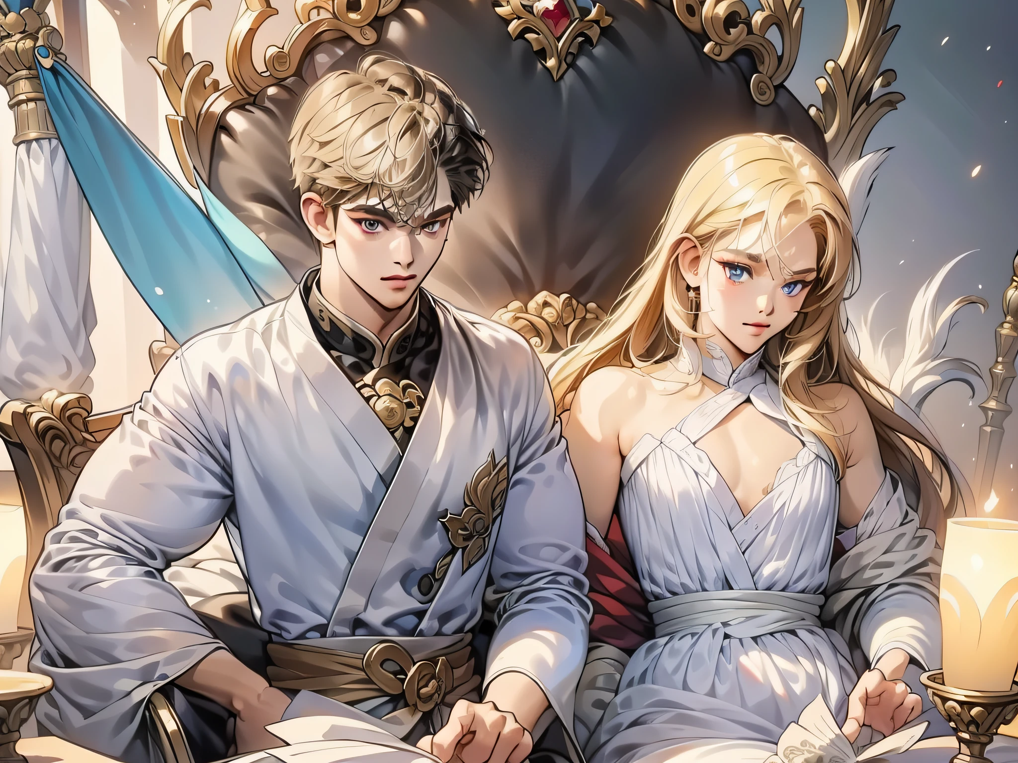 Alla Fed image of a handsome man with a star sword in his hands, alphonse mucha and rossdraws, Mucha Style 4K, Altgerm Mucha, Korean Art Nouveau Anime, Portrait Knight of the Zodiac Man, Goddess. extremely high detail, anime fantasy illustration, Detailed Digital Anime Art, gorgeous goddess of leo, Anime Art Nouveau, Tarol liner, Stick liner, Clear Line. Perfect post-leg and shawd. Gourd faceless. Red gold costumes,