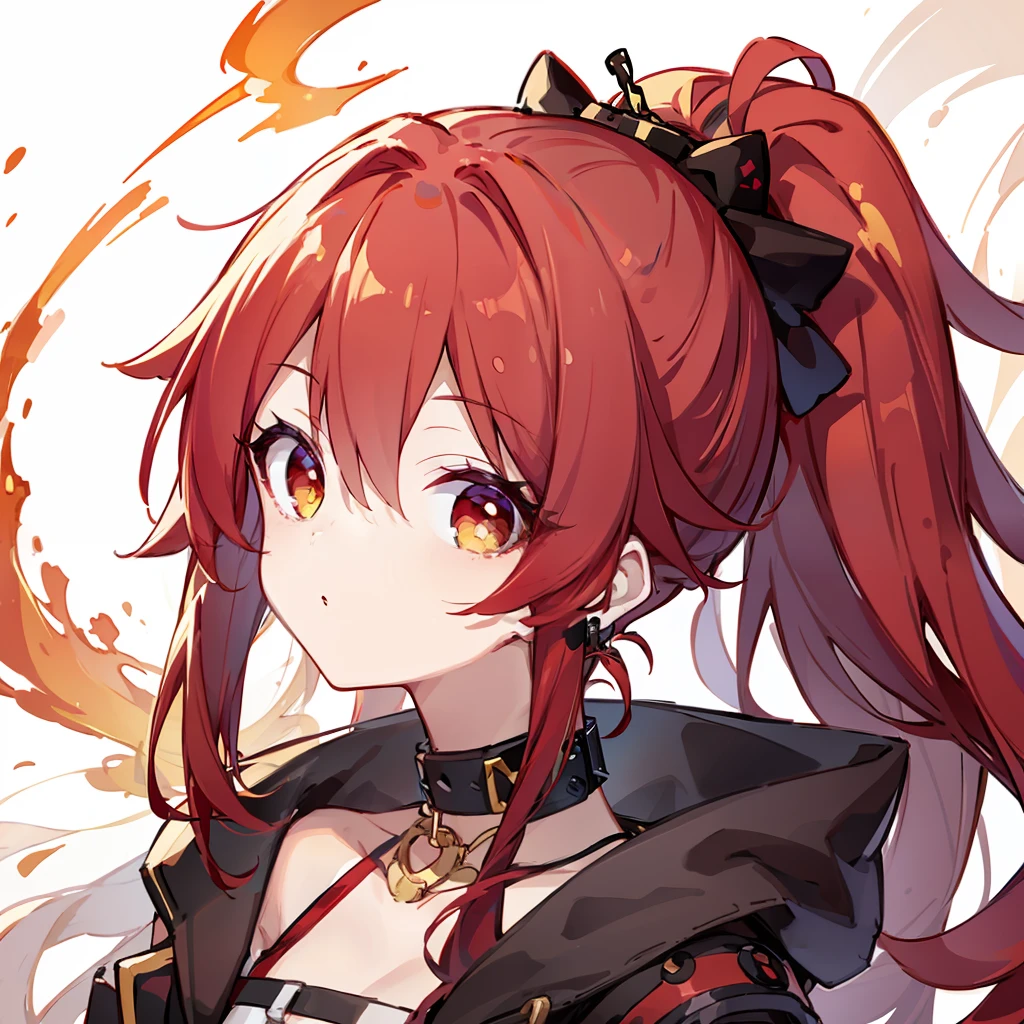 red haired, (8k,highres,masterpiece:1.2),ultra-detailed,(realistic,photo-realistic:1.47),((slender)) ((crisp, realistic, golden eyes)), hi-def painting,Xaya with red_hair ((red messy ponytail hair)),Xaya with extremely detailed facial features, beautiful Xaya with intricate accessories and animal ears, ((by sciamano240)) ((loose_pajama_top)) ((sarong)) ((eye_fix)) ((slender)) 
