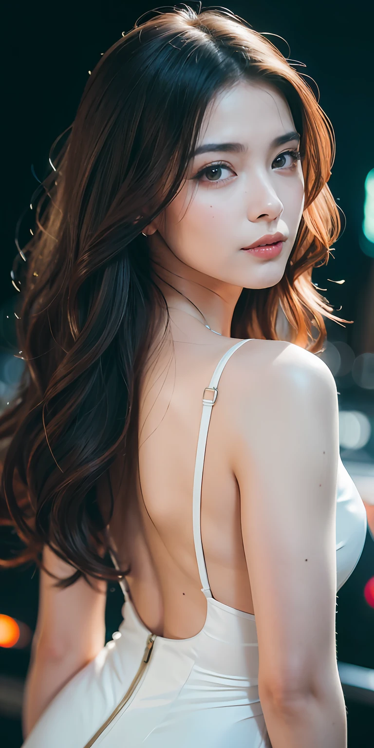 ((Top Quality, 8k, Masterpiece: 1.3)), Sharp Focus: 1.2, Beautiful Women in Perfect Style: 1.4, Slender Abs: 1.2, ((Dark Brown Hair, Big: 1.2, Big Ass: 1.2)), (Natural Light, City Street: 1.1), Highly Detailed Face and Skin Texture, Detailed Eyes, Double Eyelids