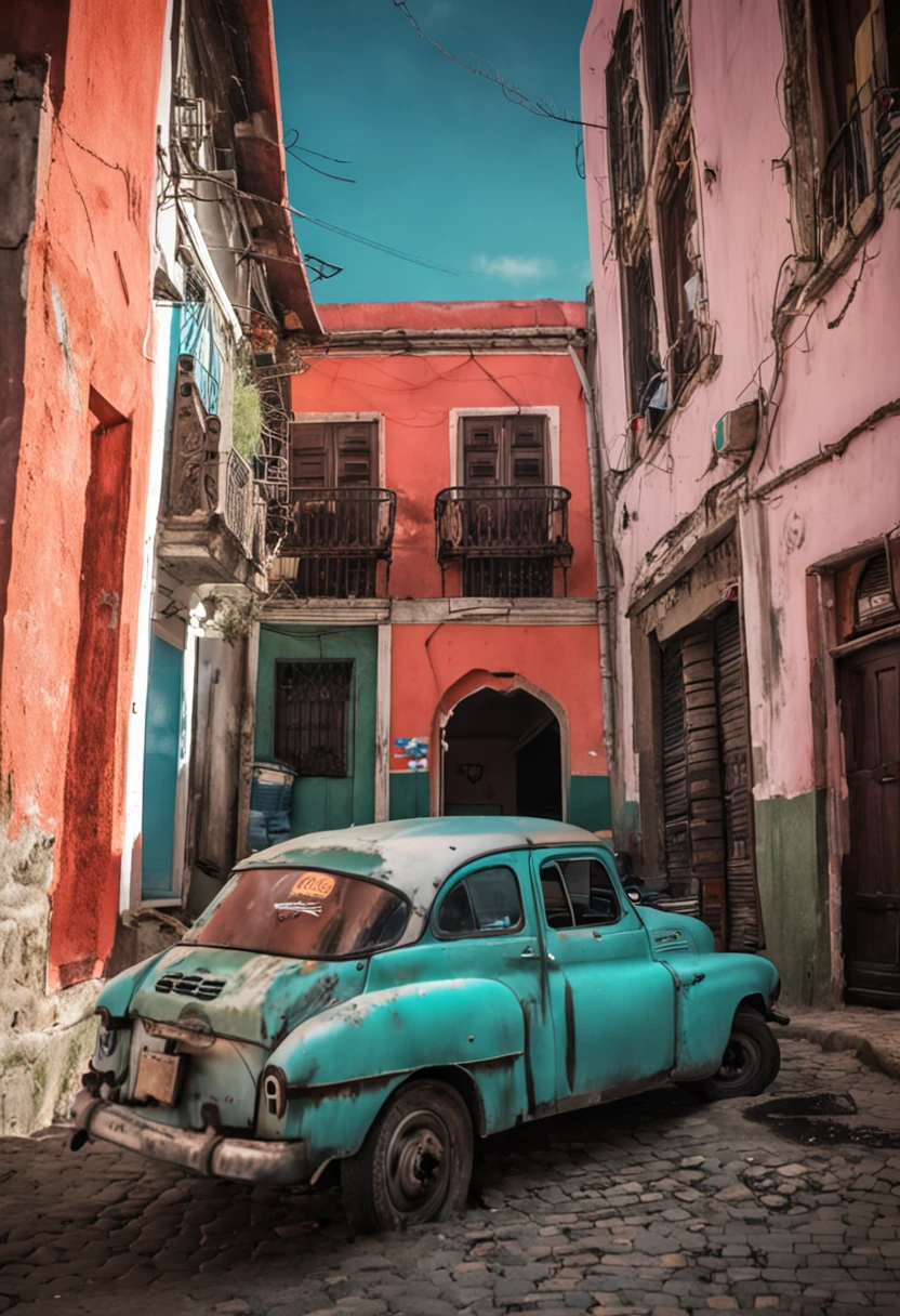 Uma loja de borracharia, que vende pneus e reparos para pneus, uma loja bem bonita, com bastantes cores nas prateleiras