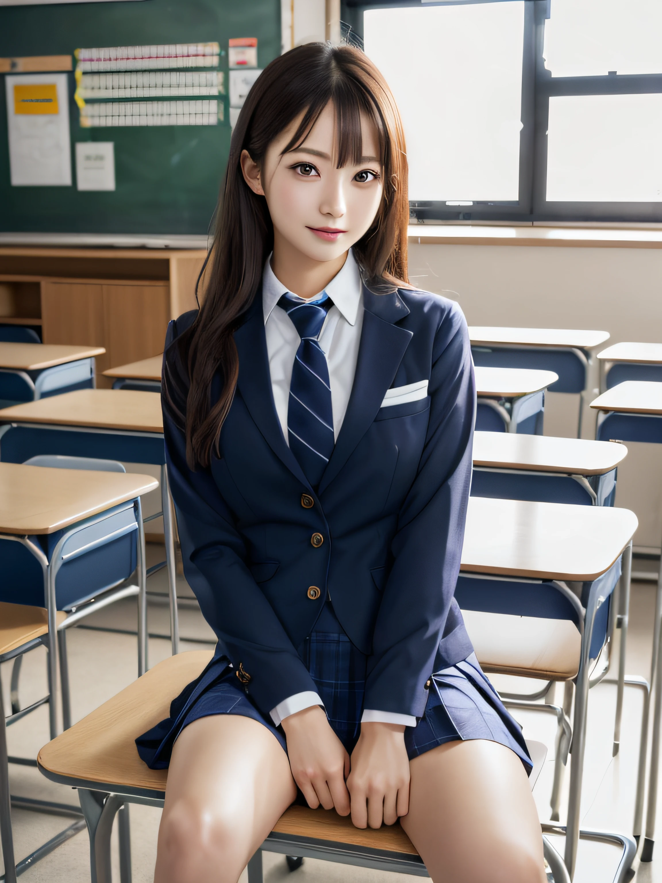 Studying history, japanese student, school uniform, cute, smiling, Panty shot
