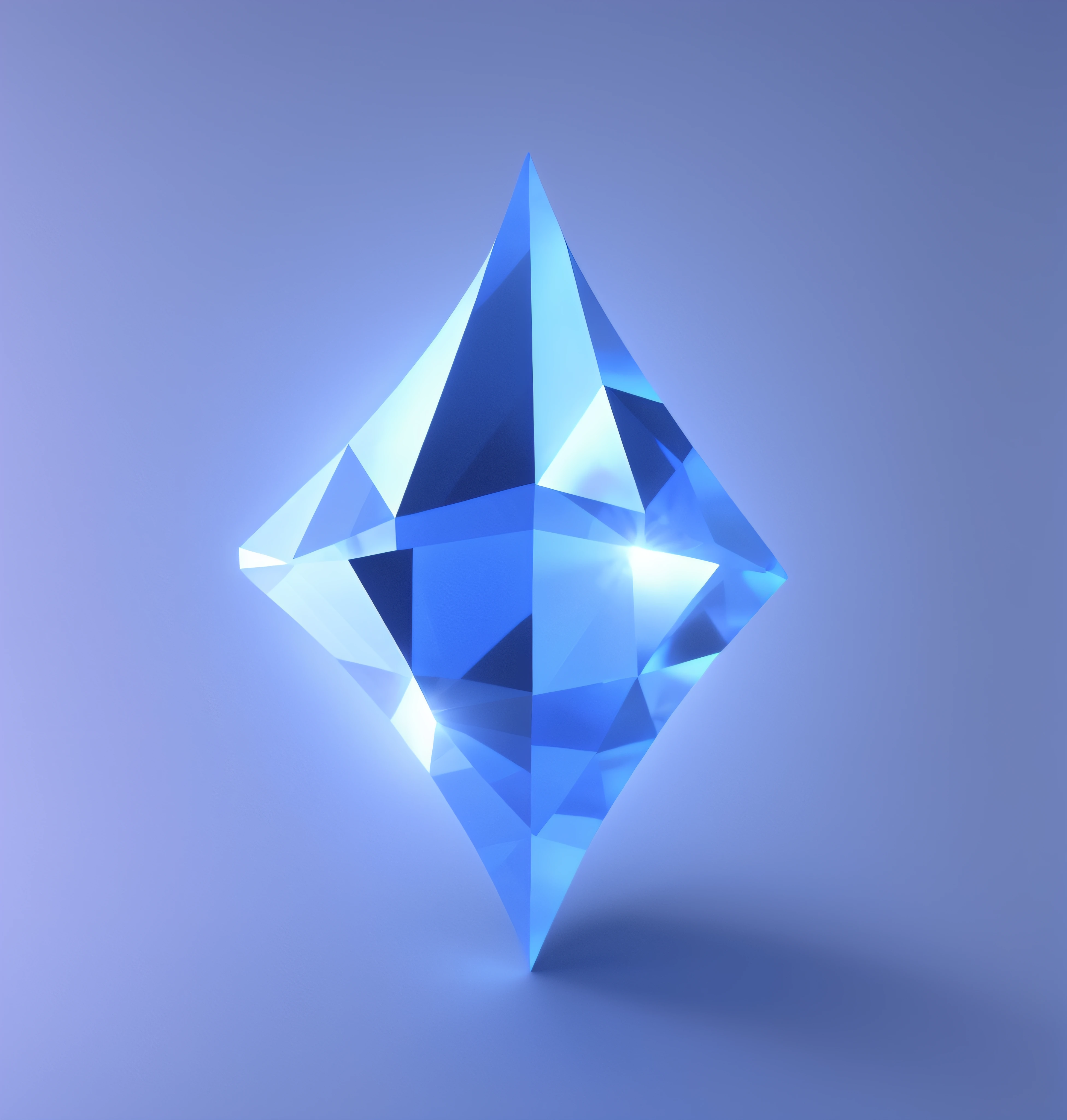 Blue background,Diamond-shaped gemstones,solid,protrude,The cleavage protrudes,three dimensional,section,A gemstone that protrudes from the center,Clear diamonds,Crystal clear diamonds,Three-dimensional stereoscopic,CD4,Realiy,Photoreal,tmasterpiece,high qulity,Glazed texture,((The three-dimensional shape of the center)),Ultra-detailed light and shadow、rich details