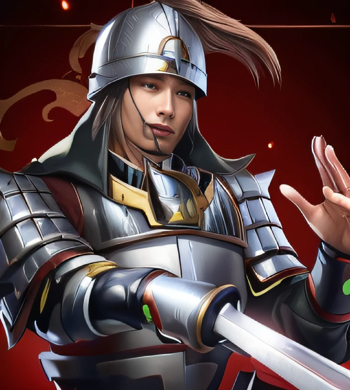 Man in Armor with a Sword