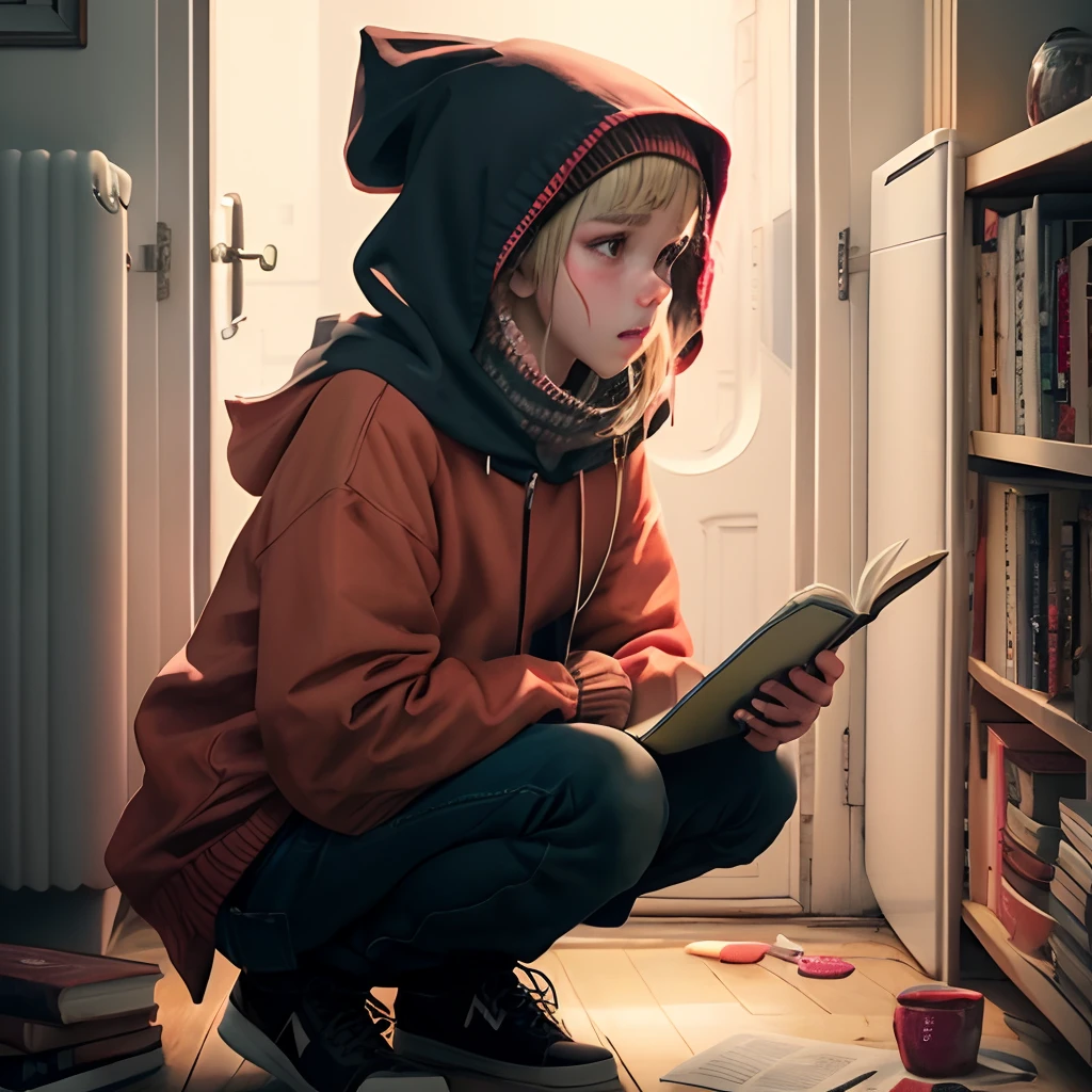 Create a representative image of the 21st century: uma imagem onde mostrar pessoas viciadas em aparelhos, para colocar na capa de um livro