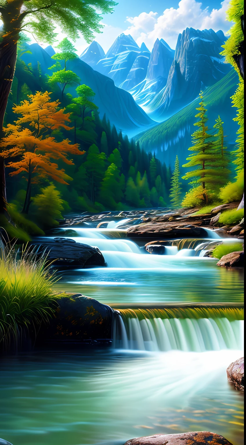 landscape, water (extremely detailed CG unity 8k wallpaper), the most beautiful artwork in the world, professional majestic oil painting, intricate, high detail, sharp focus, dramatic, photorealistic painting