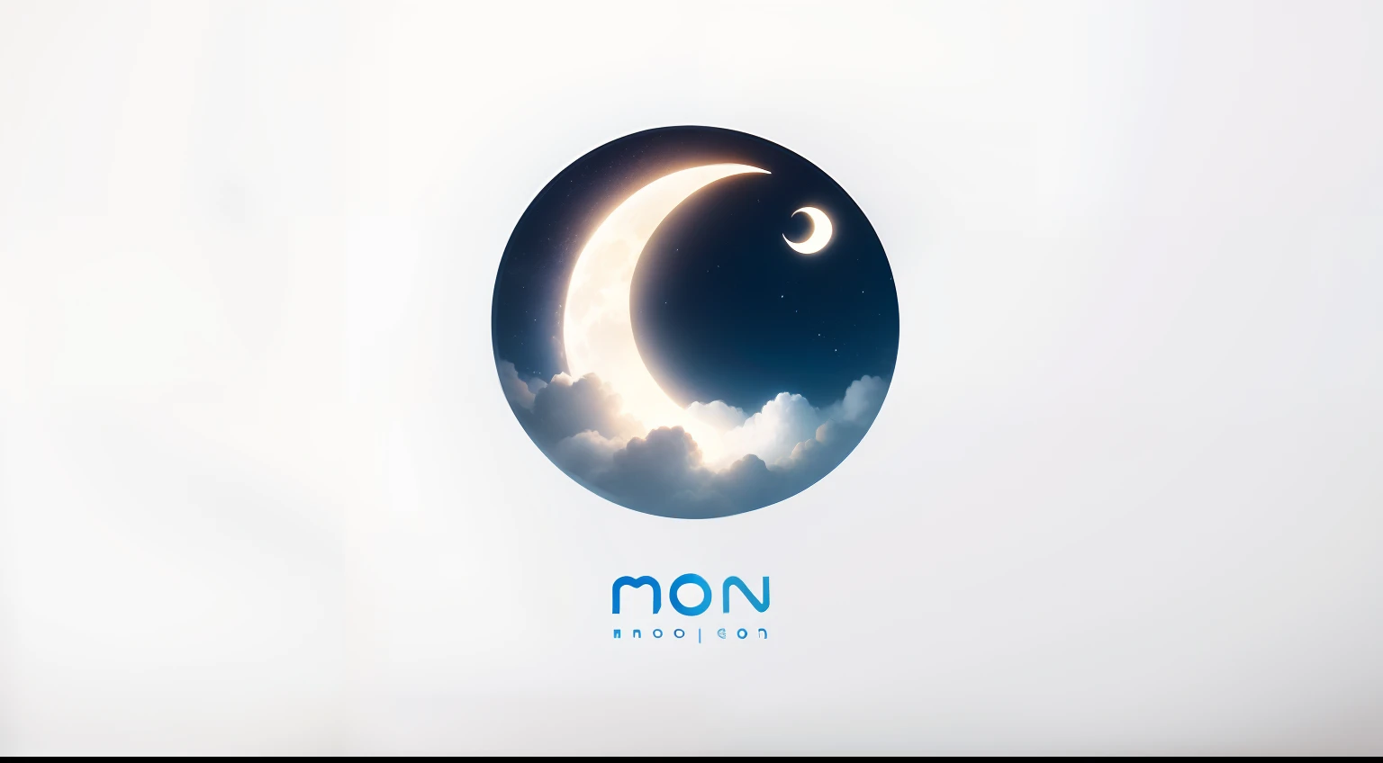 moon, cute, sky, logo, designer