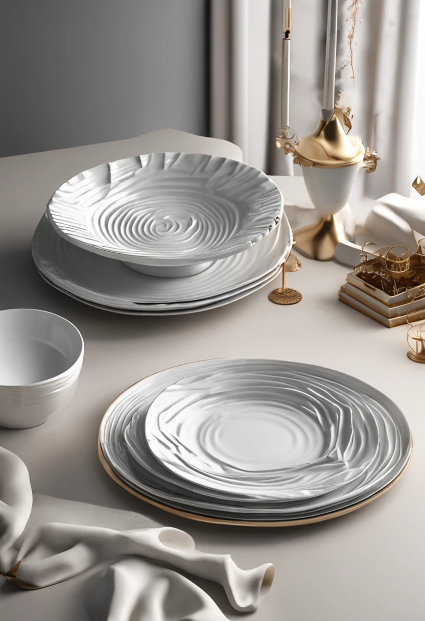 There is a bone china plate,Bone china plate design artwork,Modern artwork,streaked,top views,3D for best results,artwork of a,best qualtiy,8K,3D,Color decoration,top Quority,the detail,The edges are patterned,Add details